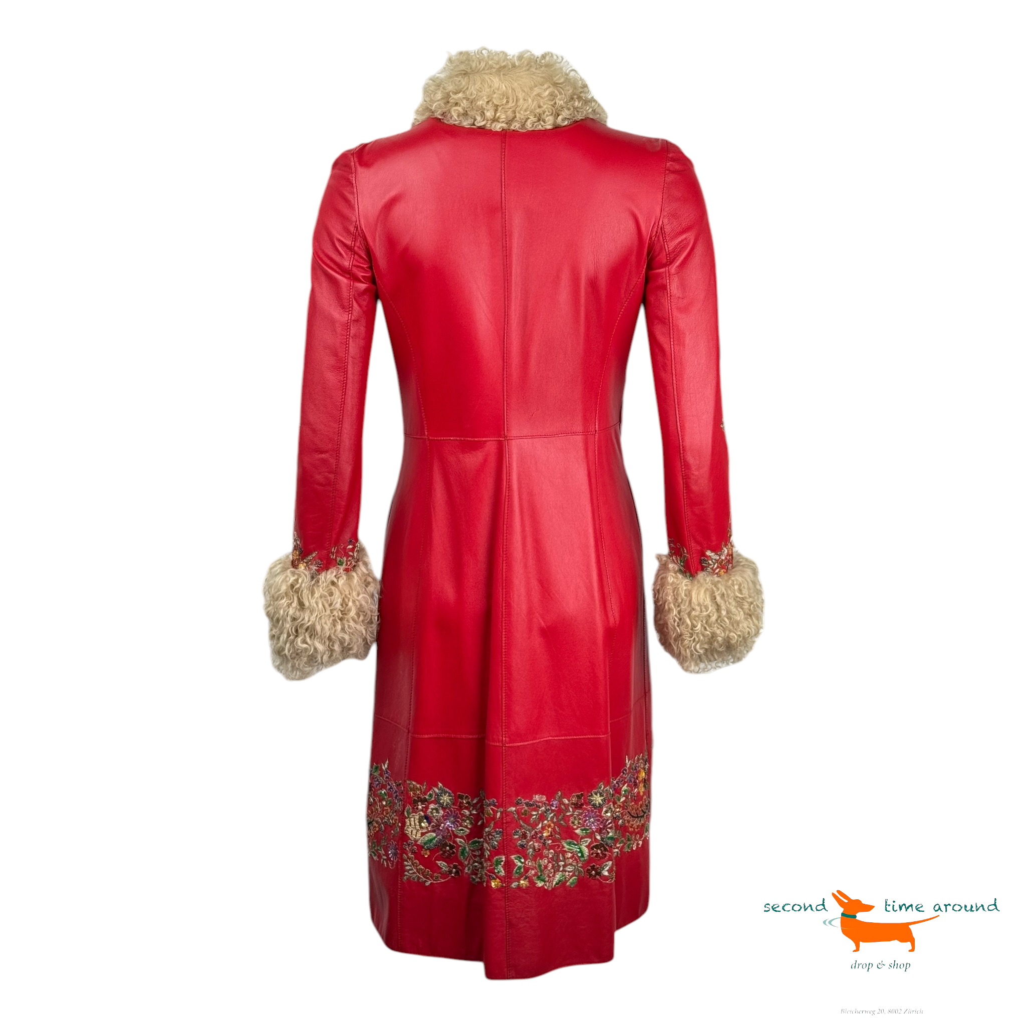 Dolce&Gabbana Embroidered Leather Show Piece Coat