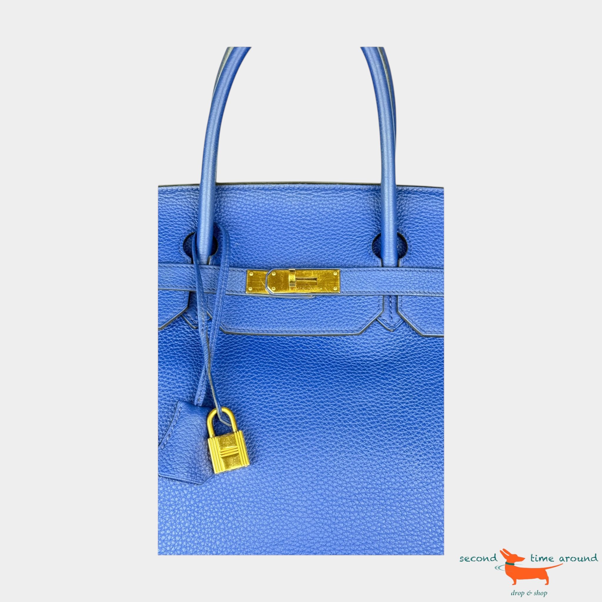 Hermes Birkin Clémence Blue 35 Bag