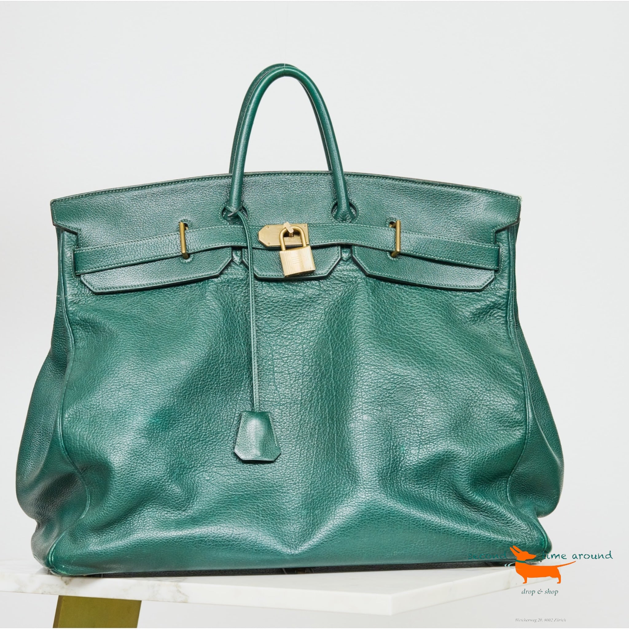 Hermes Birkin HAC 55 Green Bag