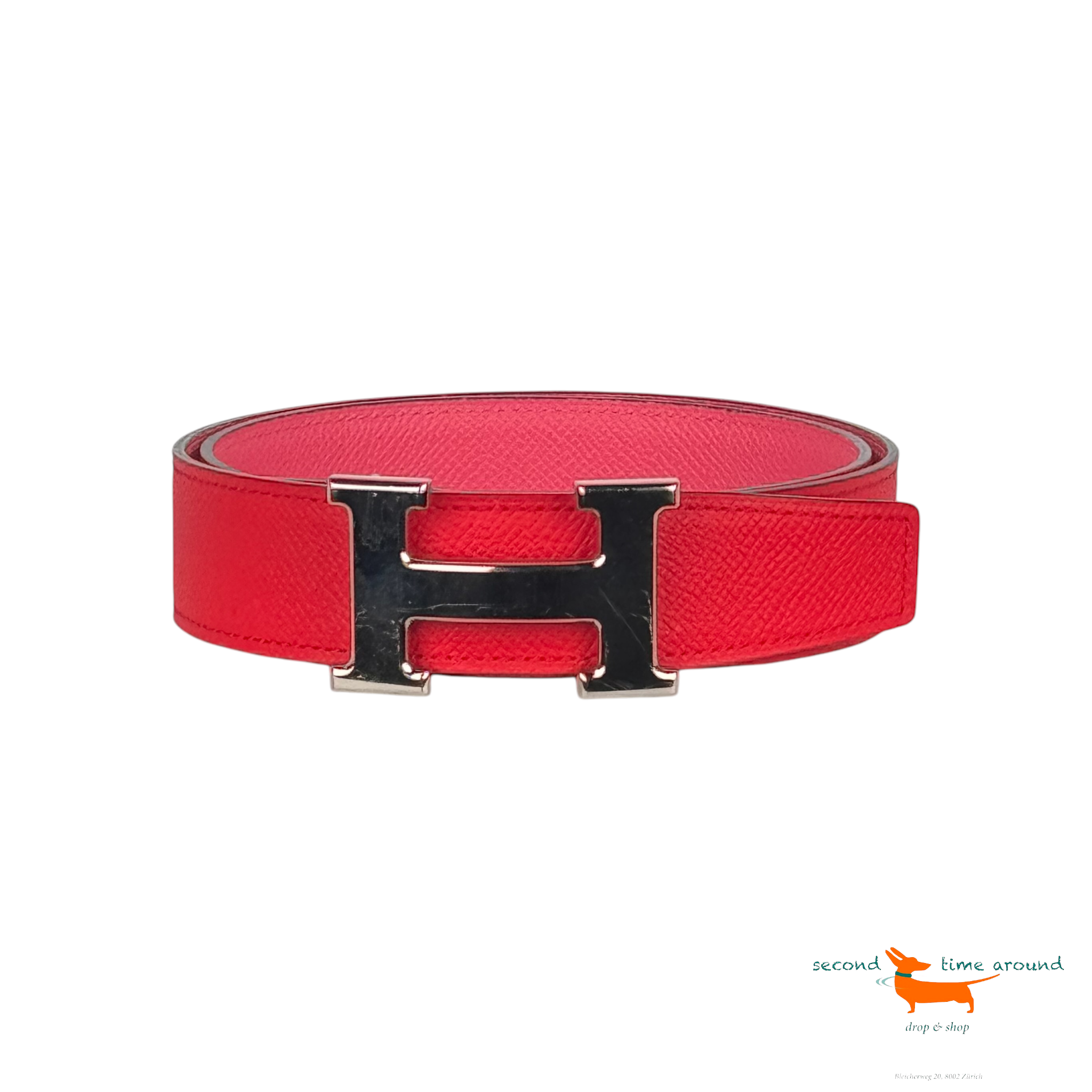 Hermes Palladie Buckel Reversibel Epsom Leather Belt