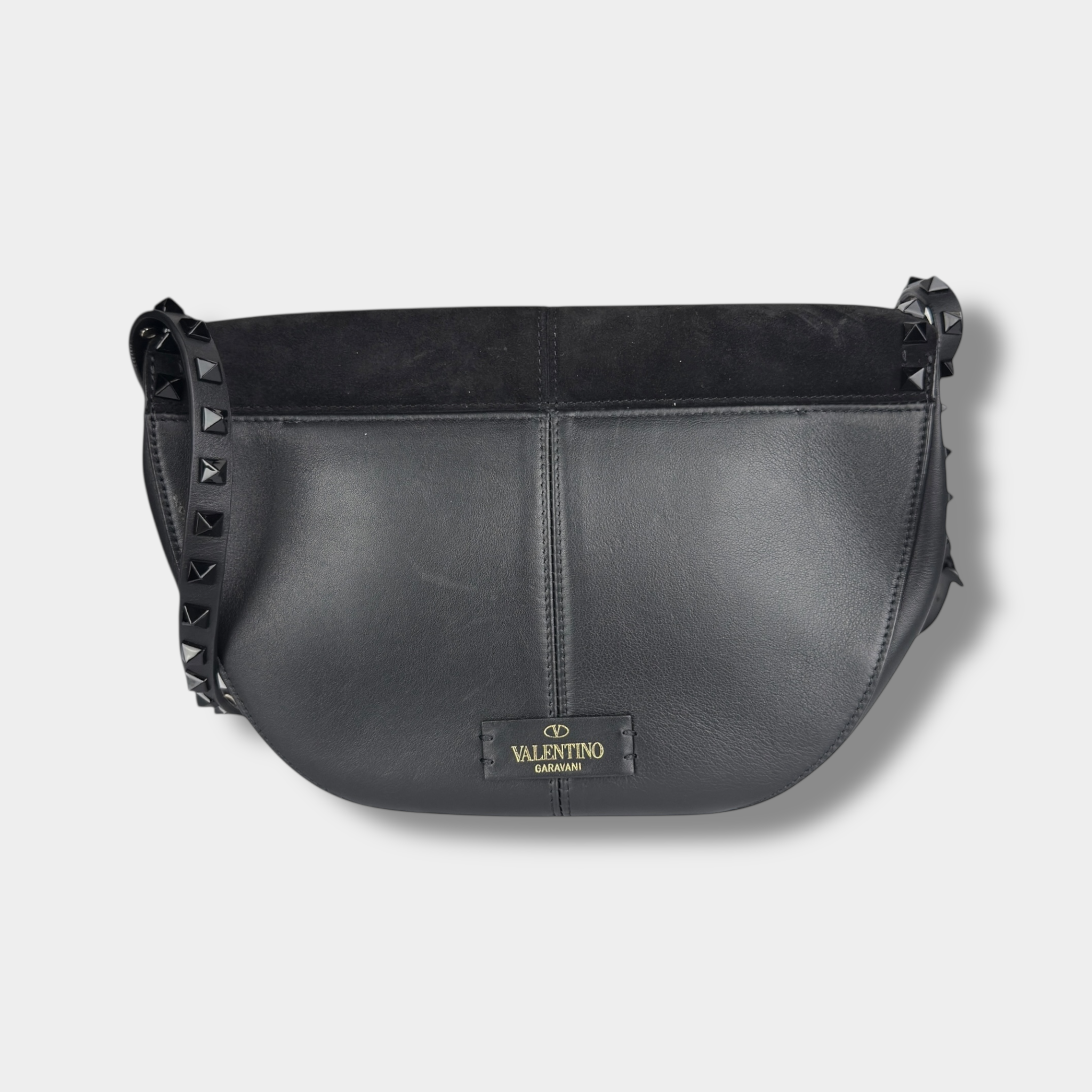 Valentino Suede Rockstud Crossbody Bag