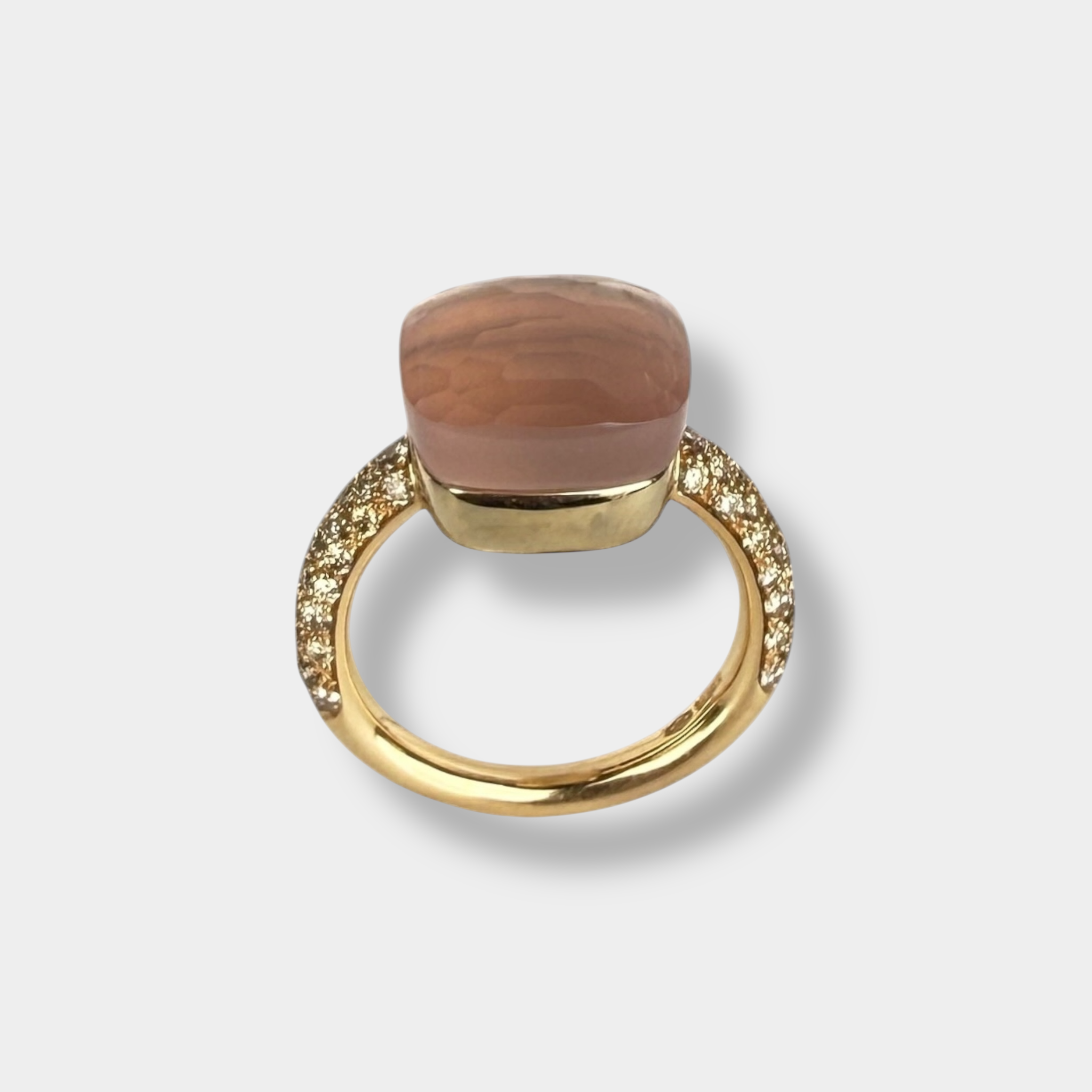 Pomellato Nudo Ring Rose Quartz and Diamonds