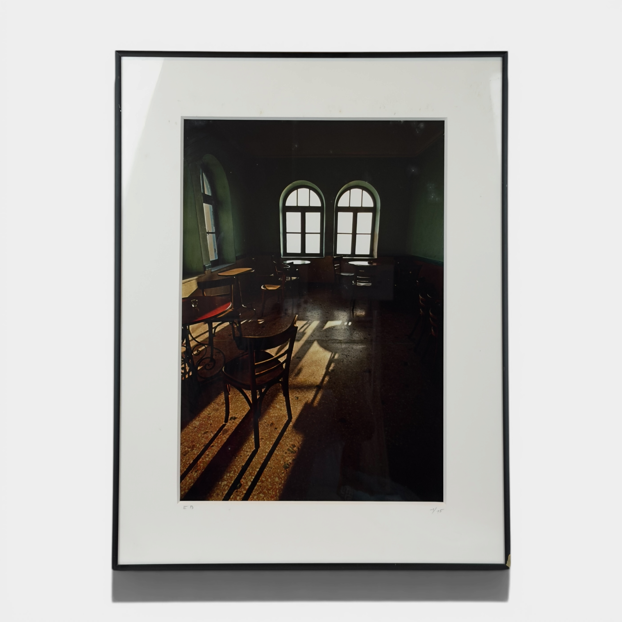 eric bance, f cafe neon a thira, 1989 photograph