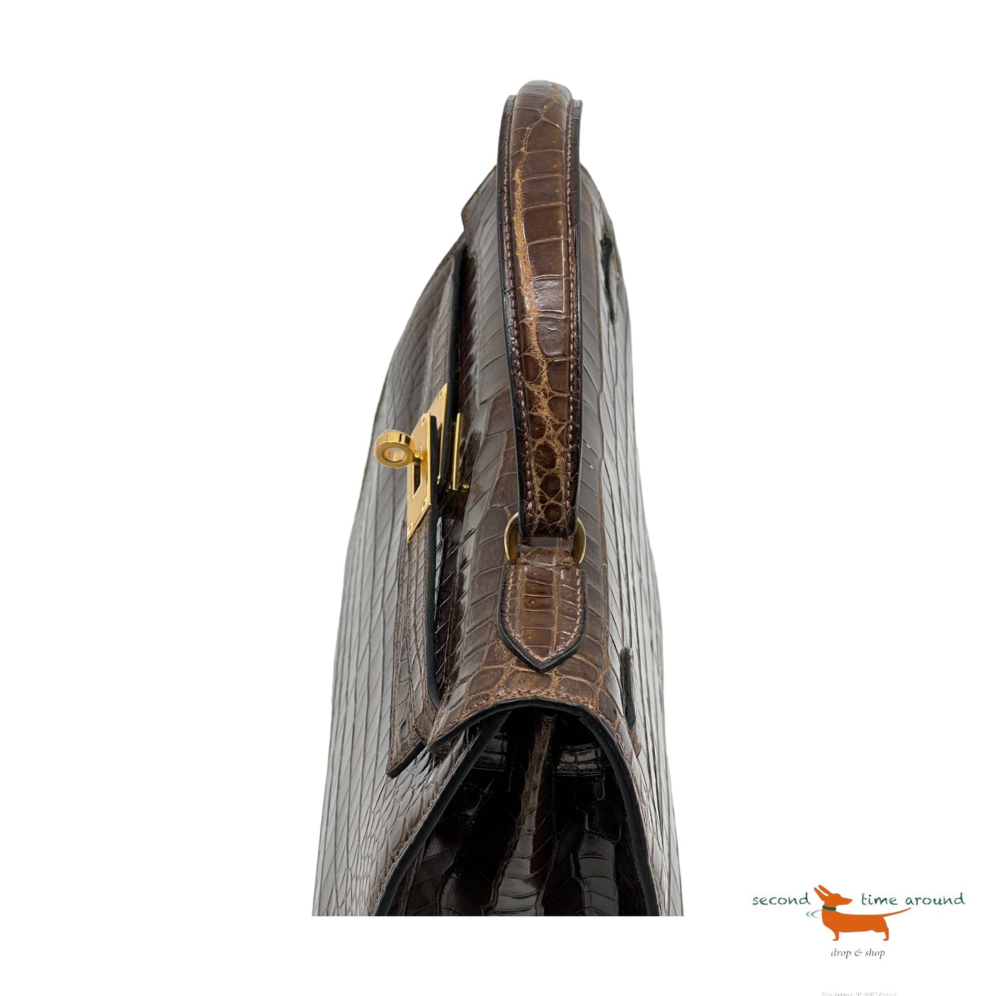 Hermes Kelly Vintage 28 Croco Bag