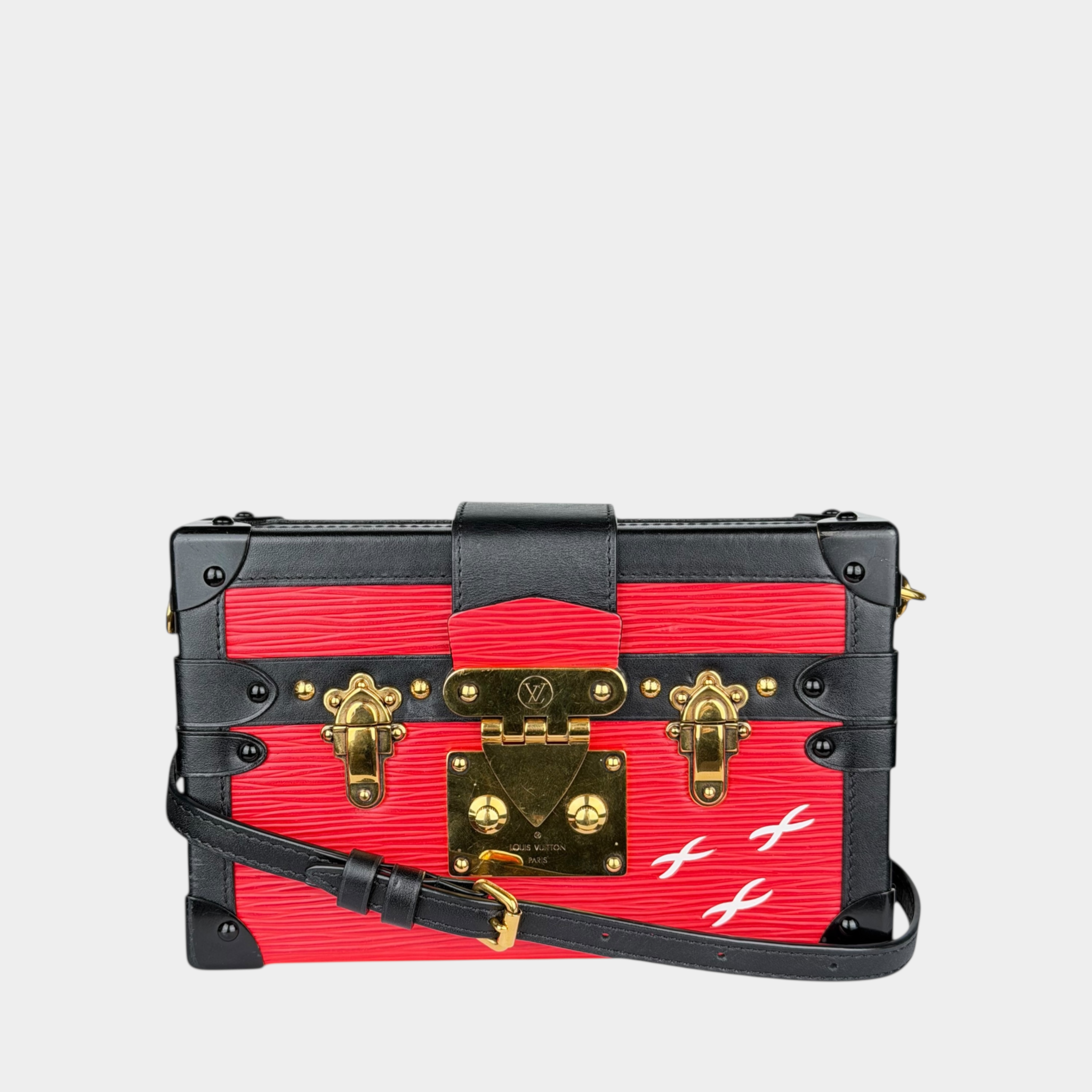 Louis Vuitton Petite Malle Epi Leather Clutch Bag