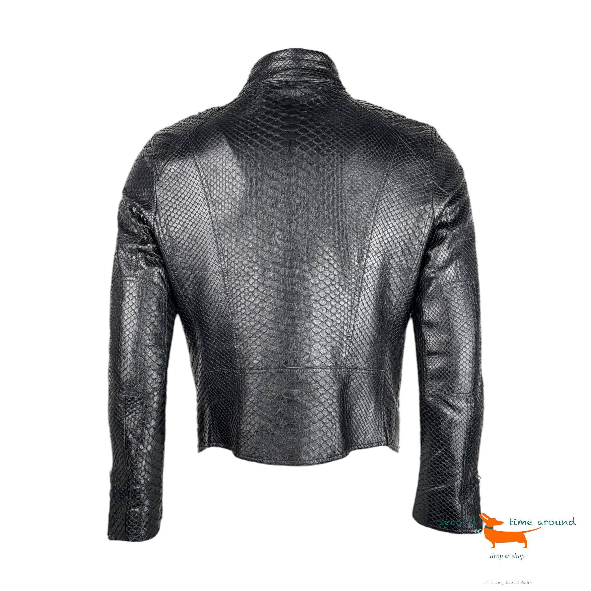 Gaito Python Leather Jacket