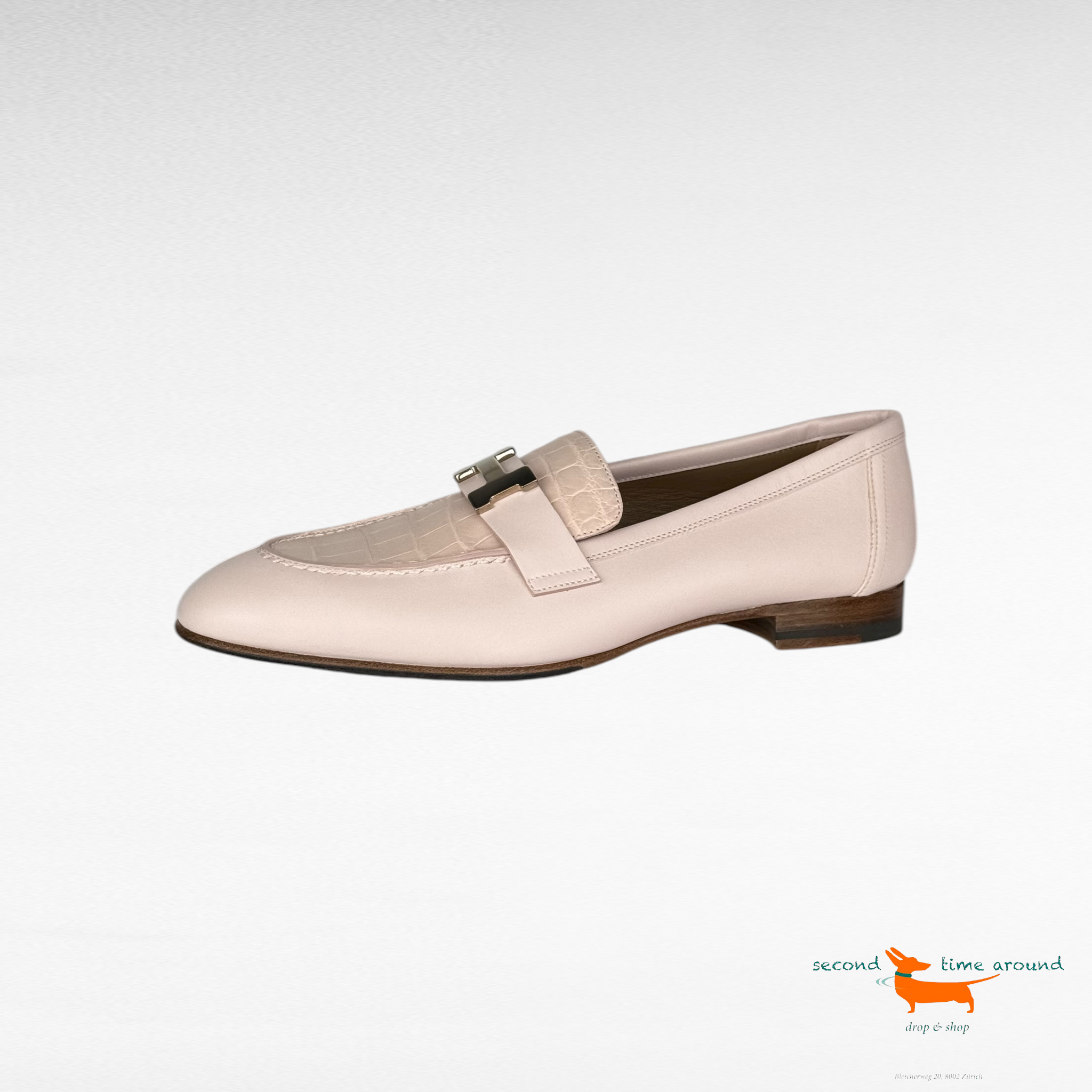 Hermes Crocodile Slipper