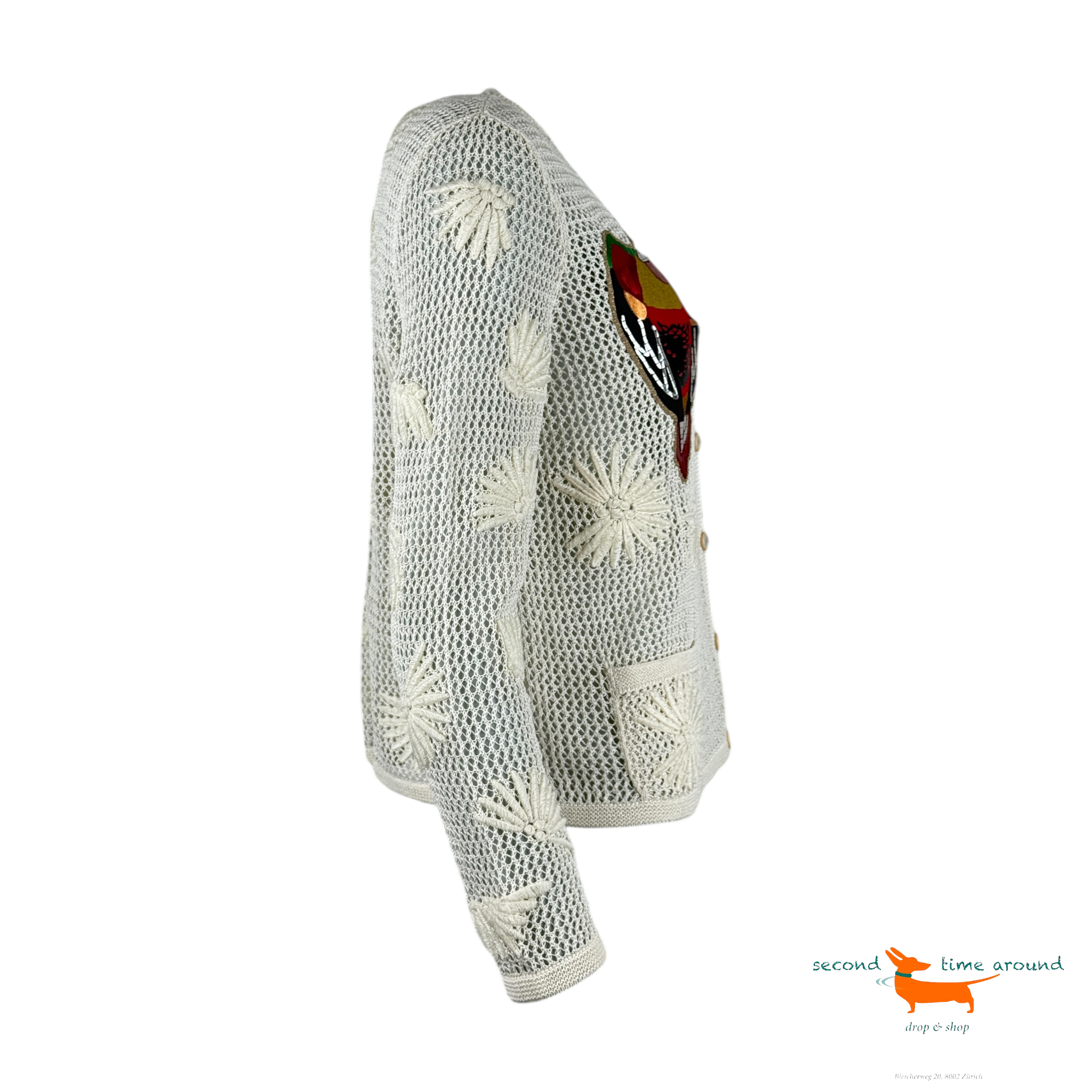 Chanel Resort 2017 Cuba Parrot Cardigan