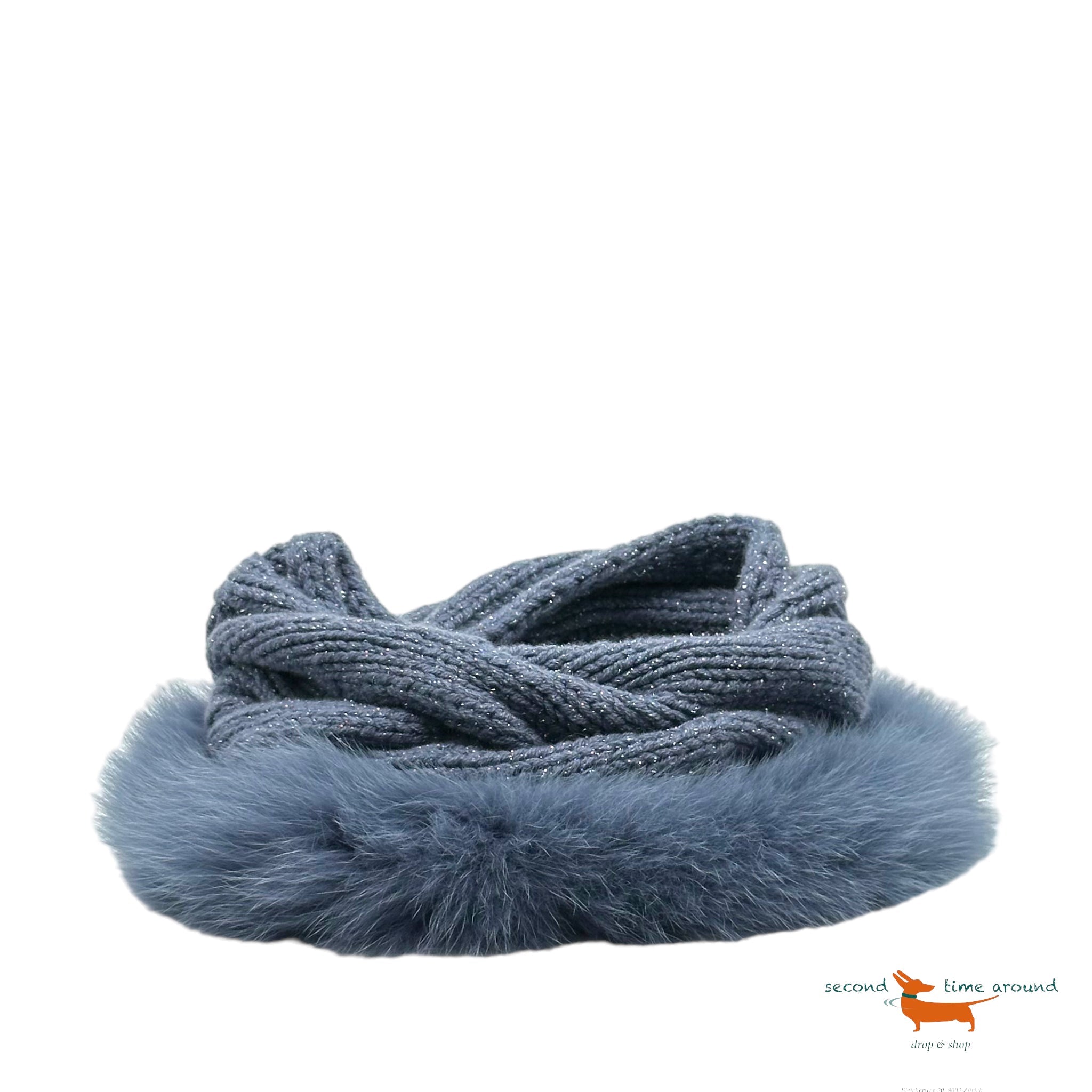 Loro Piana Collor Scarf with fur