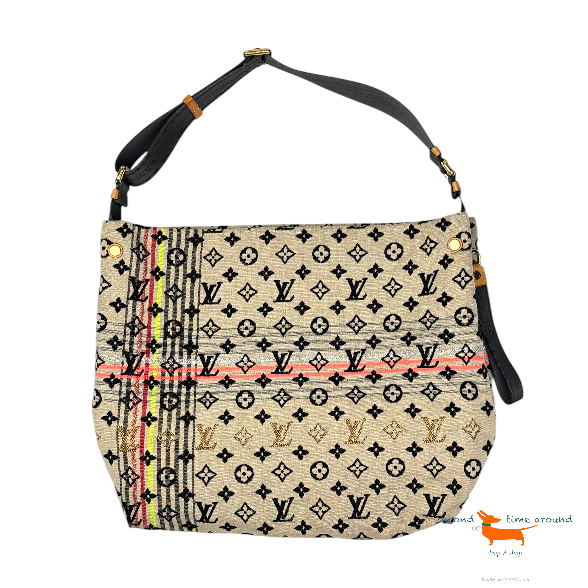 Louis Vuitton Cheche Bohemian Canvas Bag