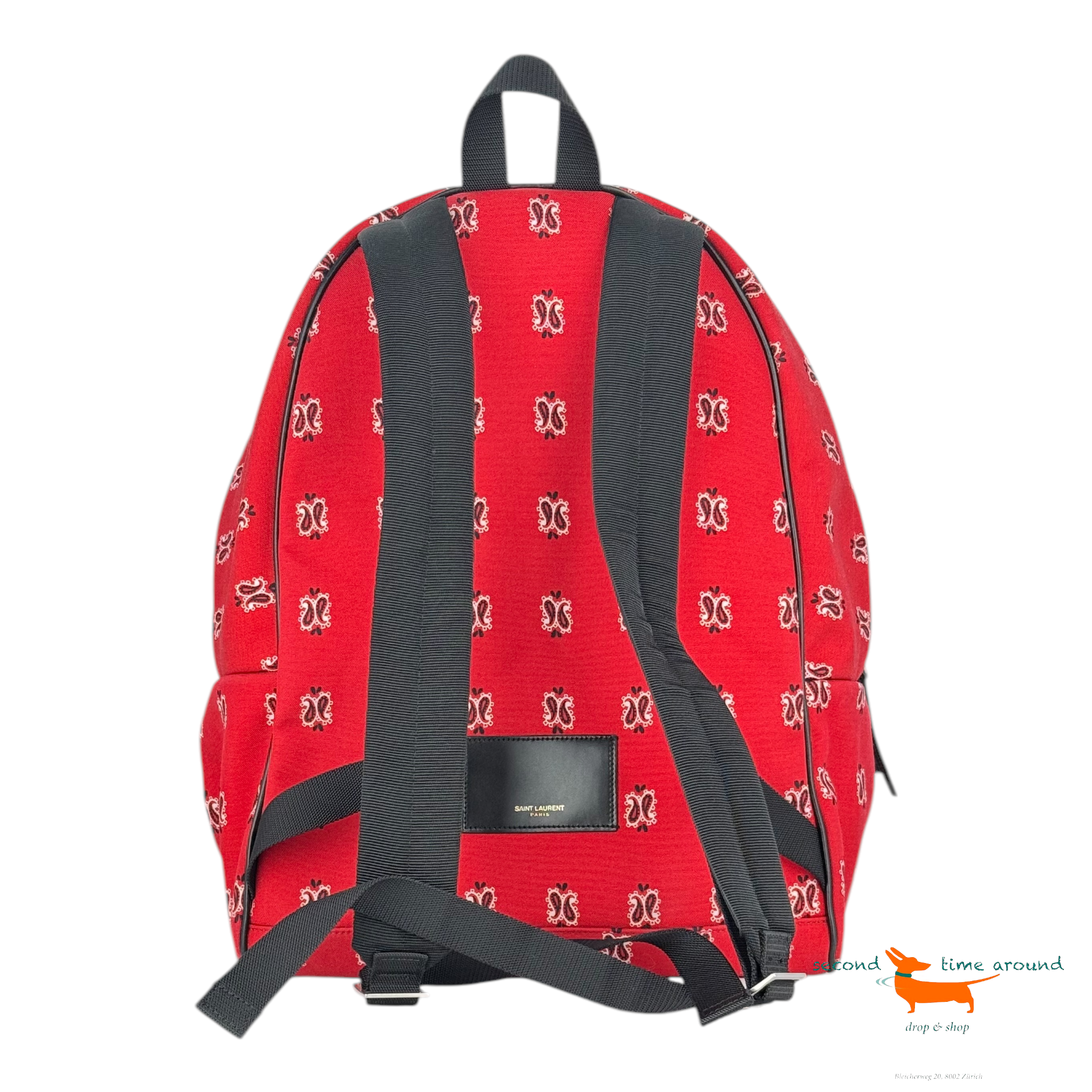 Saint Laurent Paisley Backpack