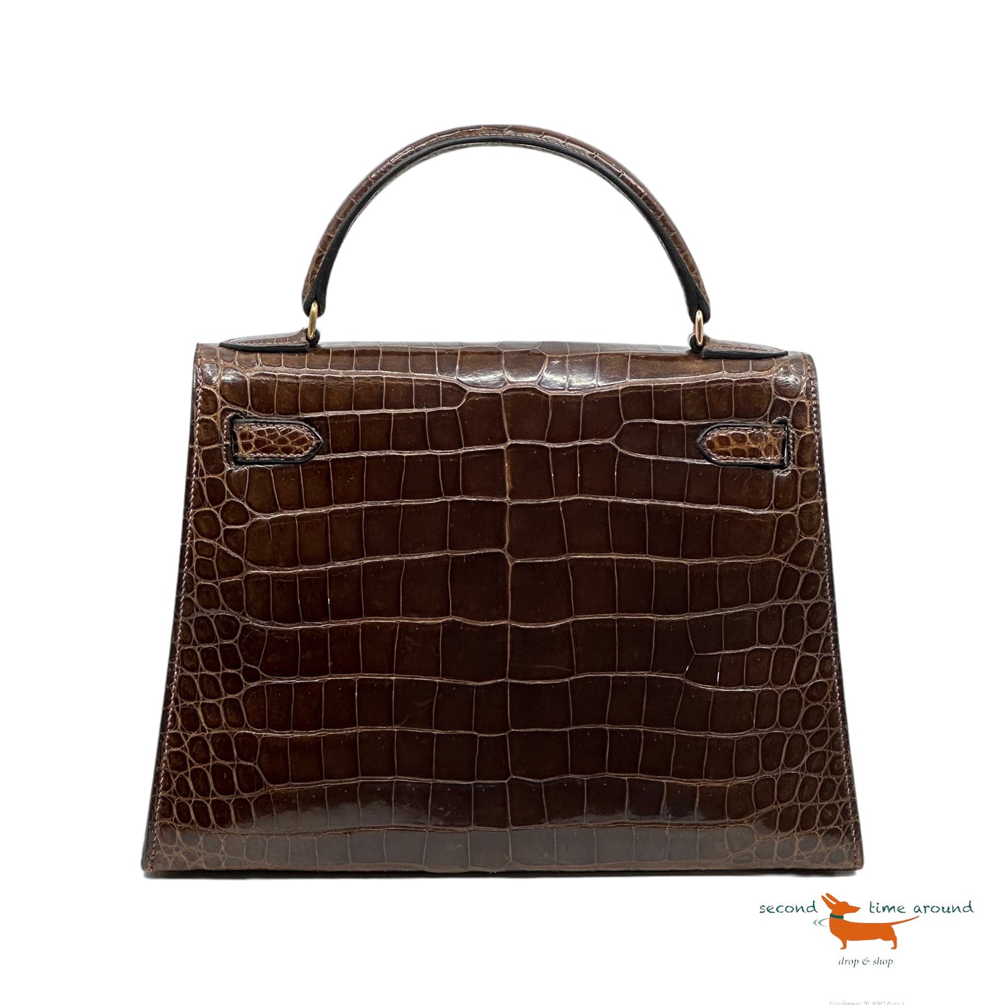 Hermes Kelly Vintage 28 Croco Bag