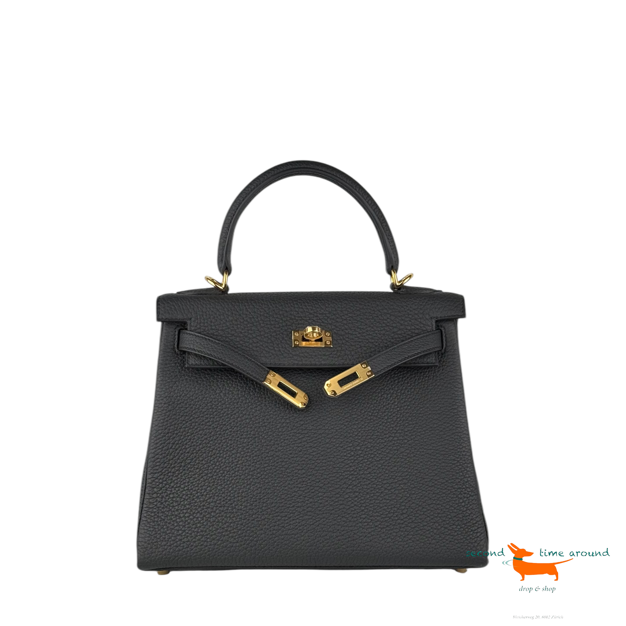Hermes Kelly 25 Togo Leather Bag