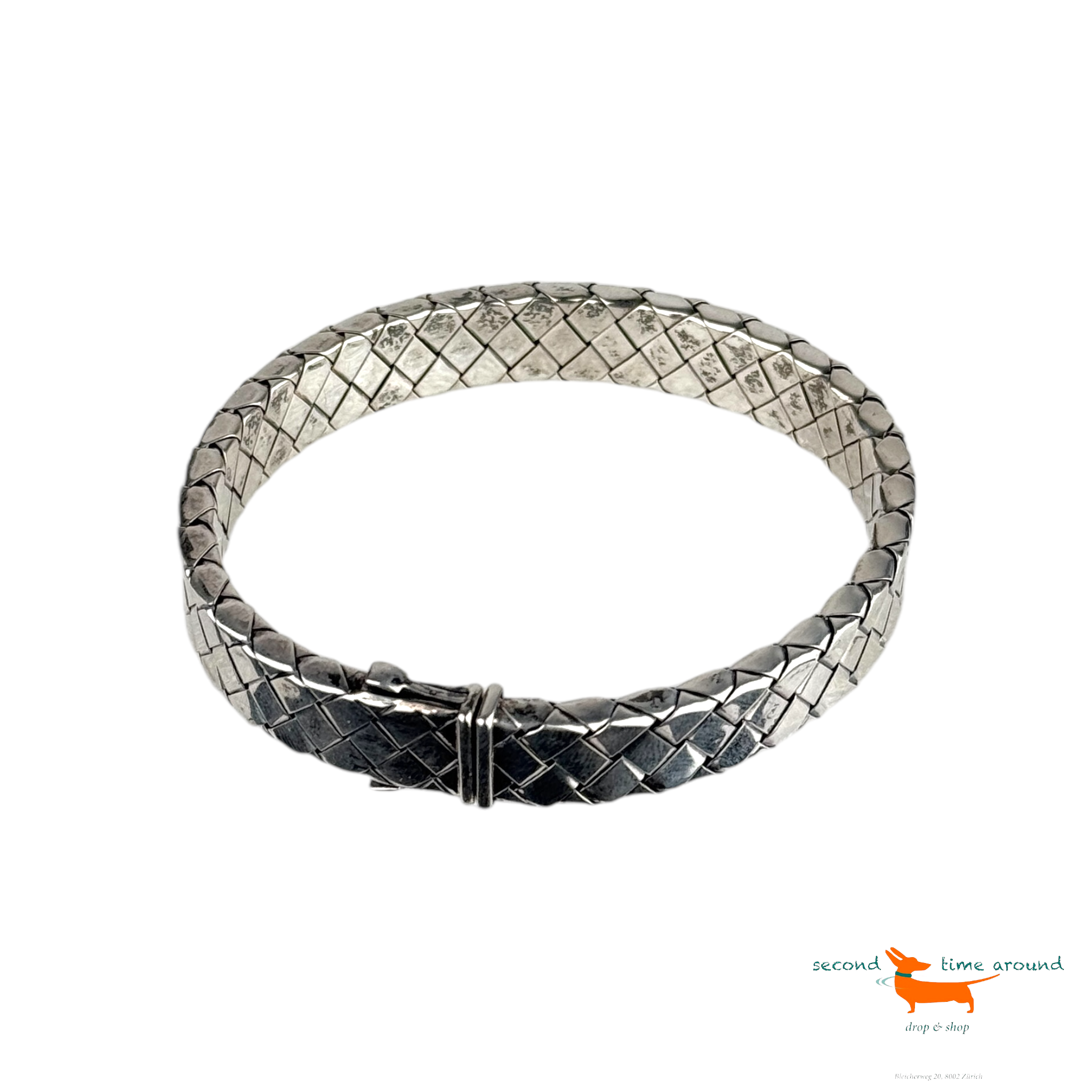 Bottega Veneta Silver Bracelet