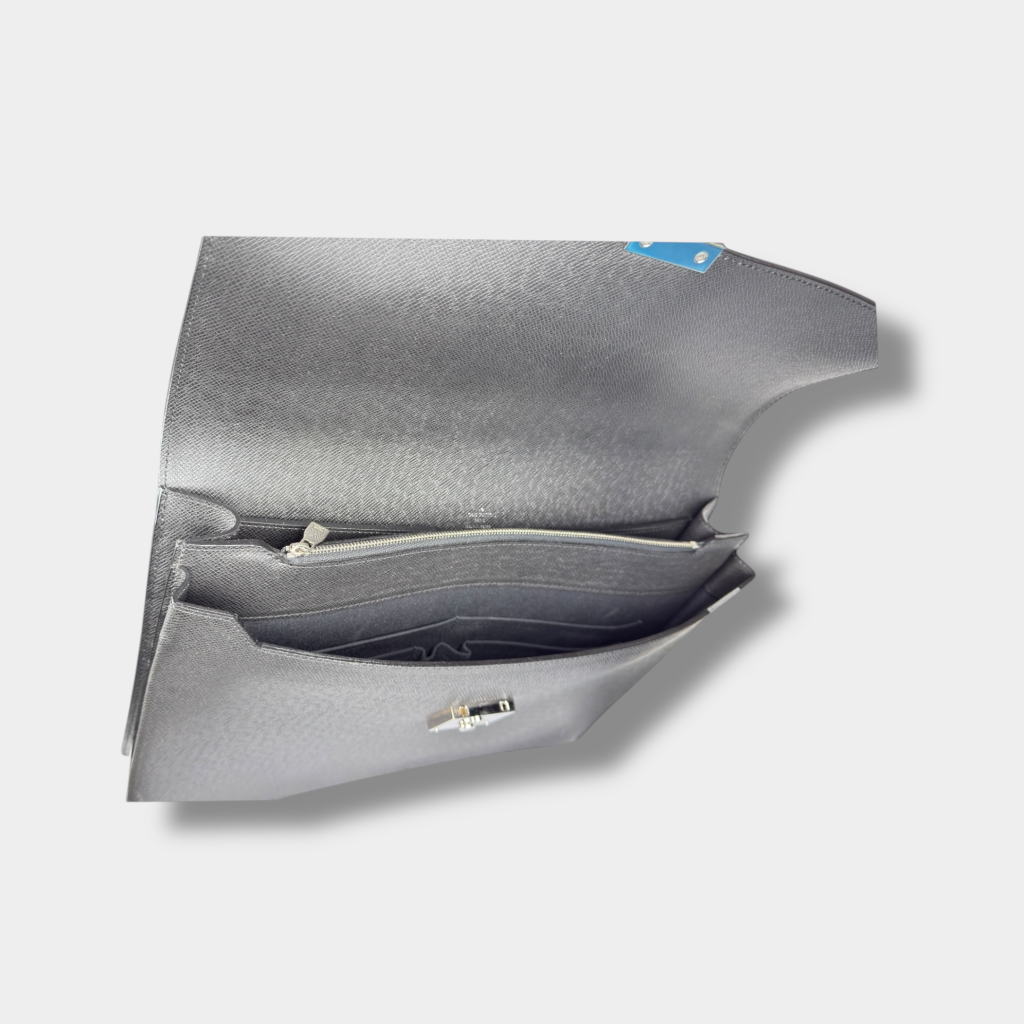 Louis Vuitton Black Taiga Leather Briefcase