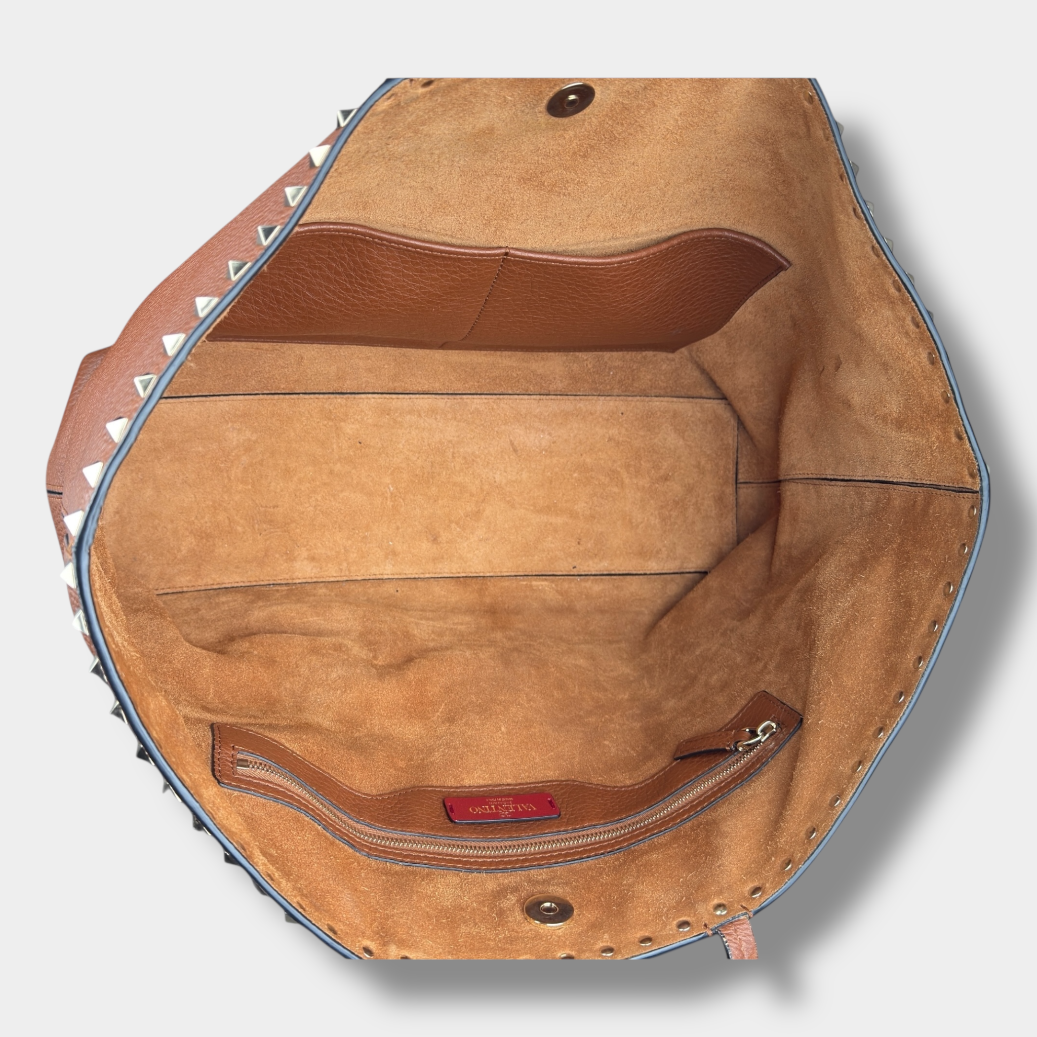 Valentino Rockstud Leather Tote Bag