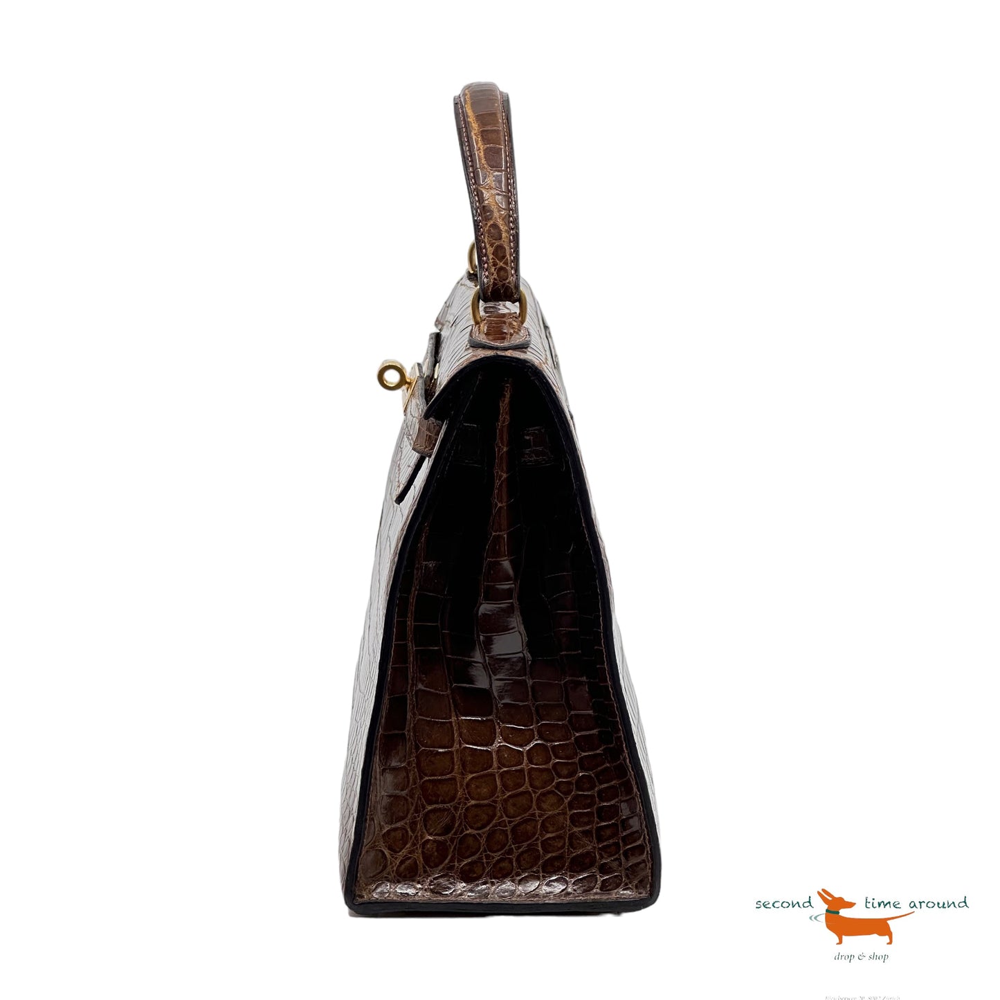 Hermes Kelly Vintage 28 Croco Bag