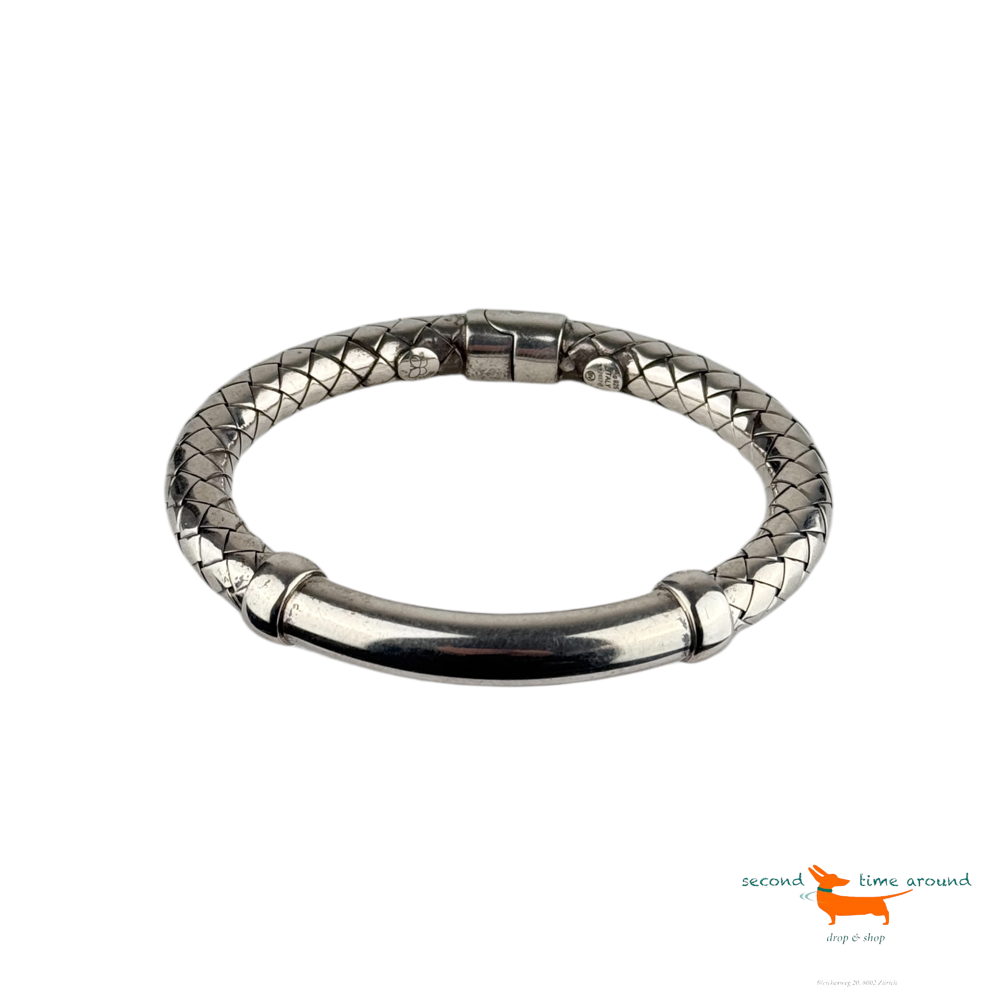 Bottega Veneta Silver Bracelet