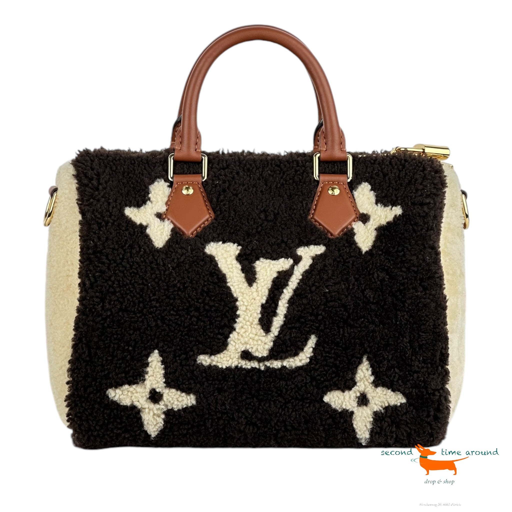 Louis Vuitton Limited Edition Monogram Speedy Bandouliere 25 Bag