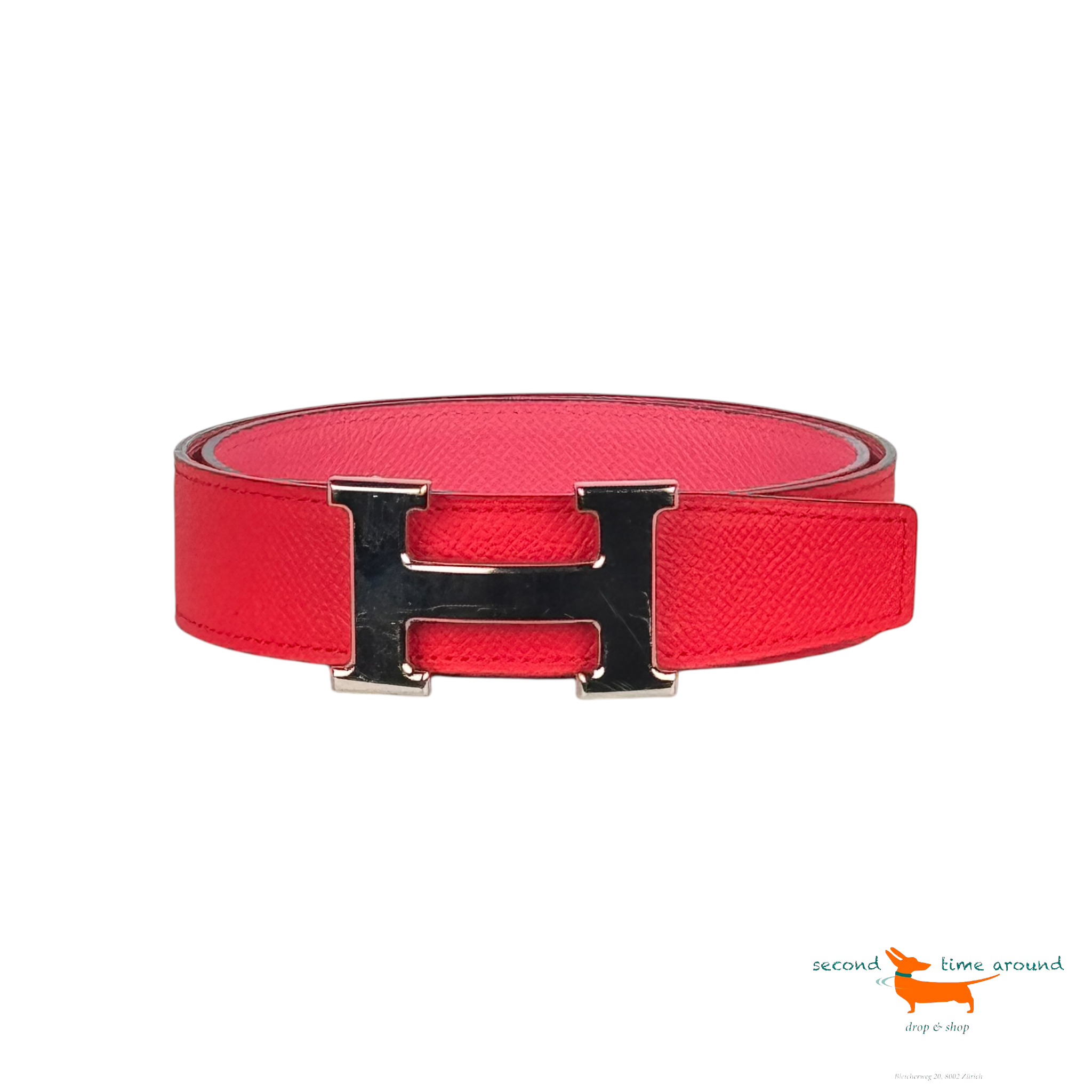 Hermes Palladie Buckel Reversibel Epsom Leather Belt