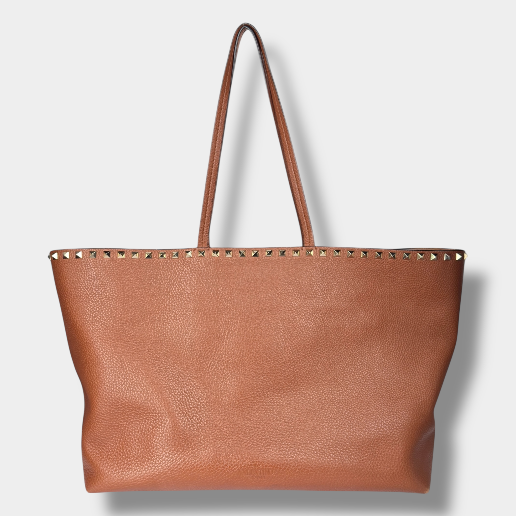 Valentino Rockstud Leather Tote Bag