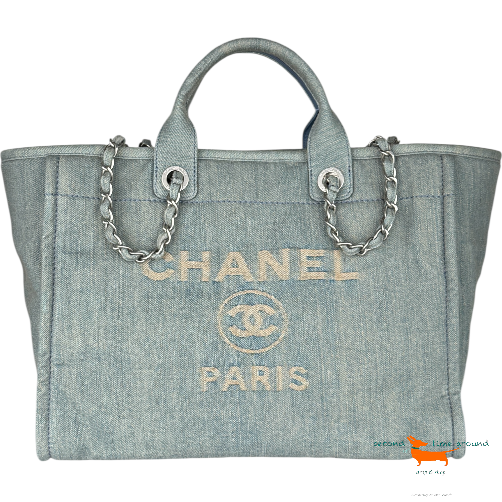 Chanel Deauville Denim Tote Bag