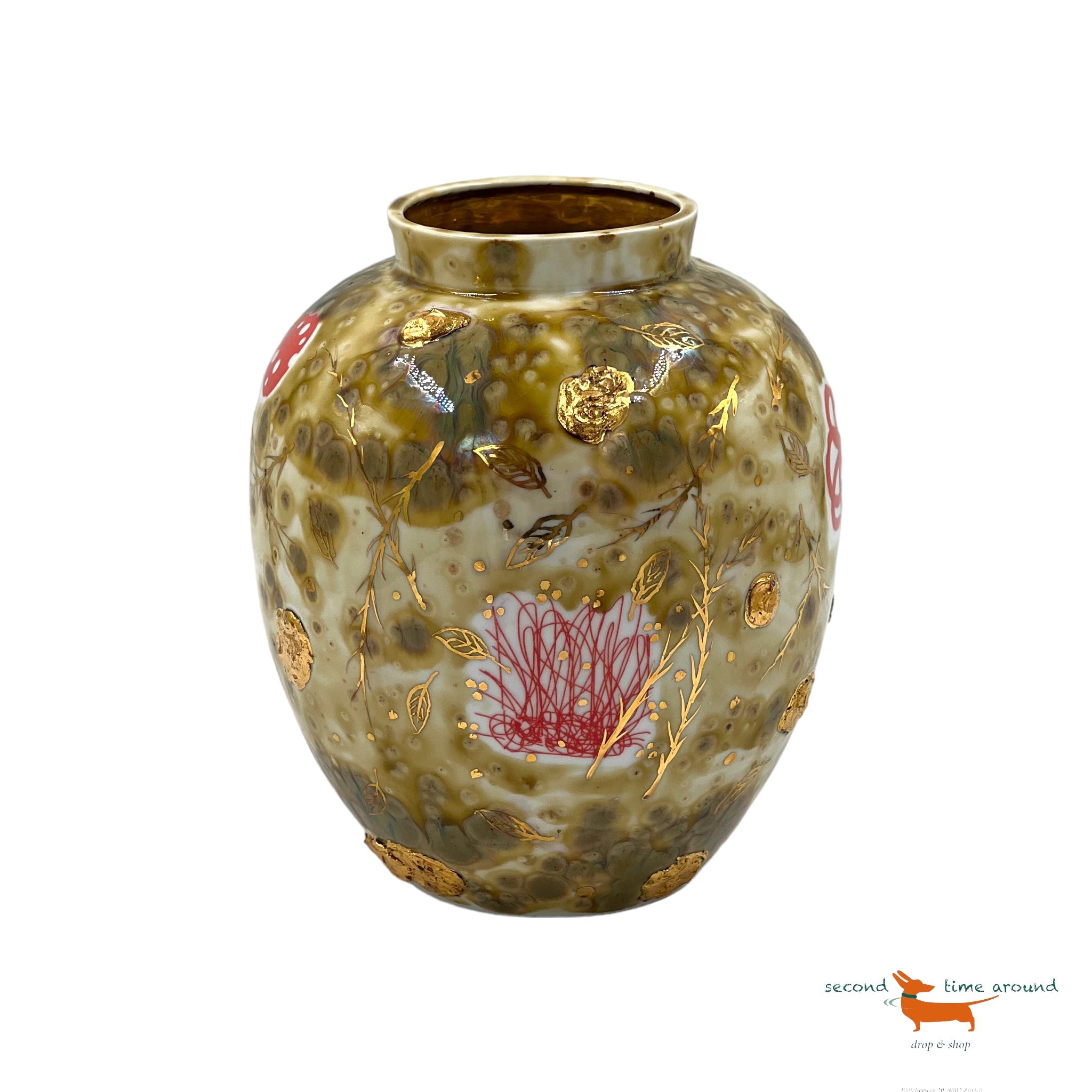 Coralla Maiuri Contemporary Ceramic Hand Painted Vase