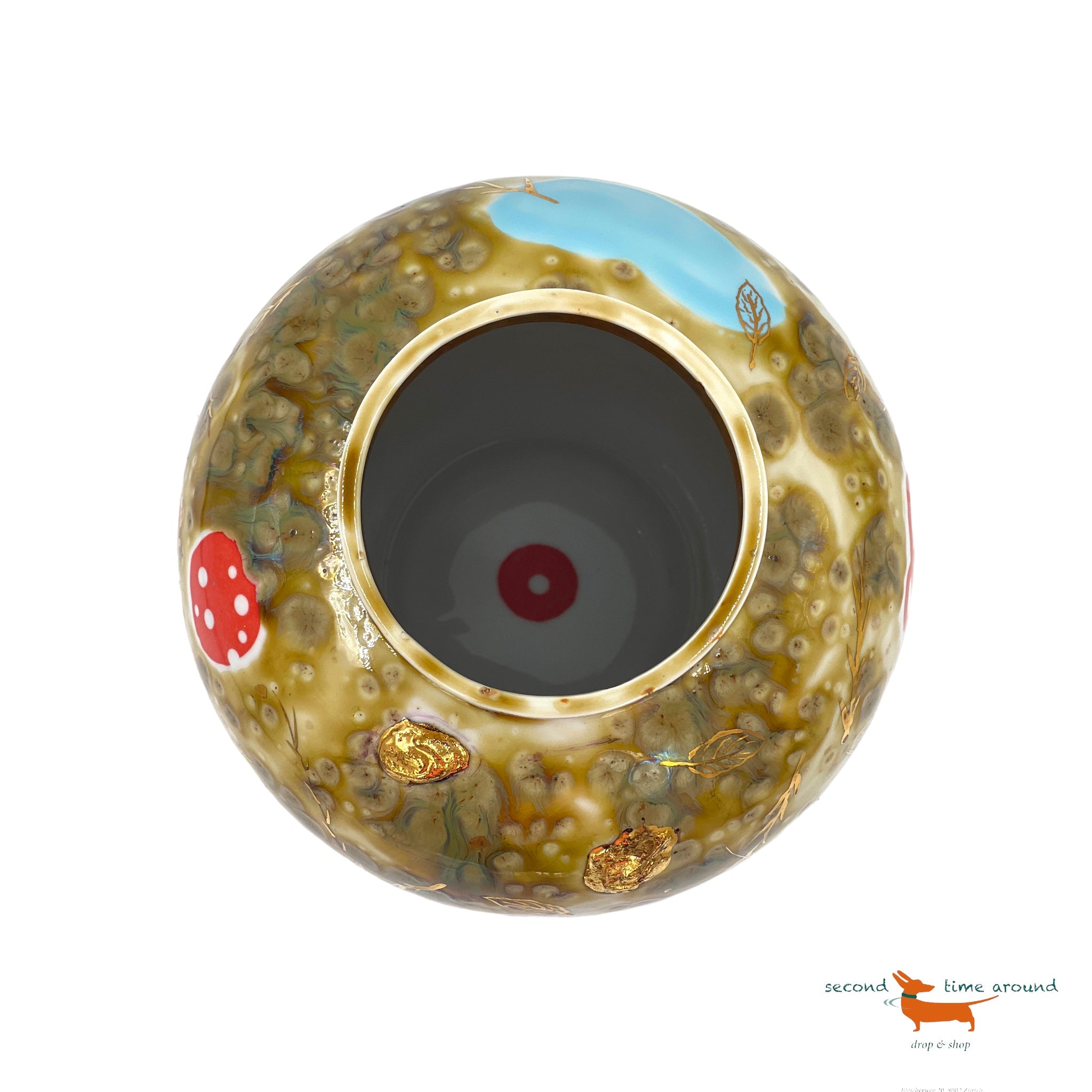 Coralla Maiuri Contemporary Ceramic Hand Painted Vase