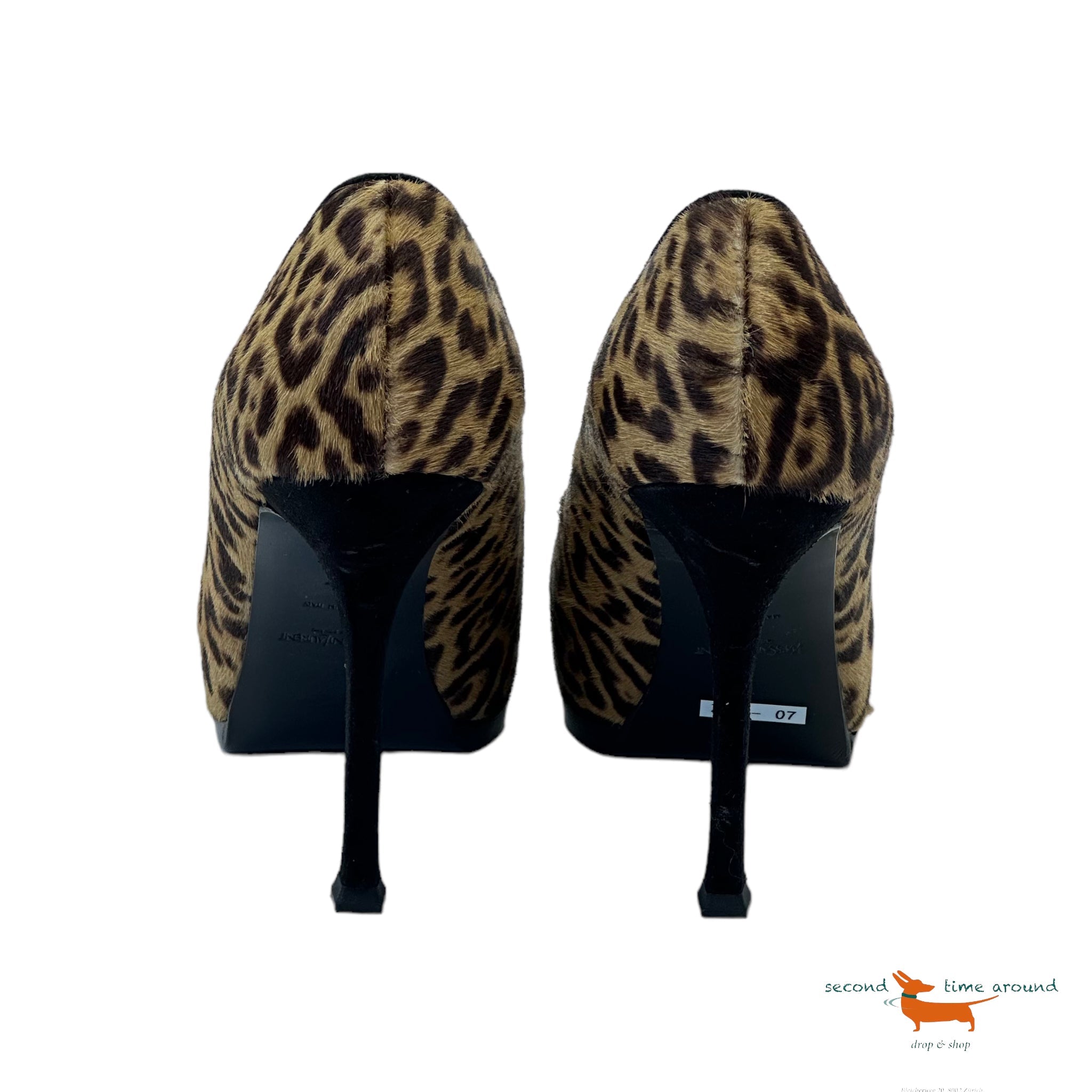 Saint Laurent Leopard Pumps