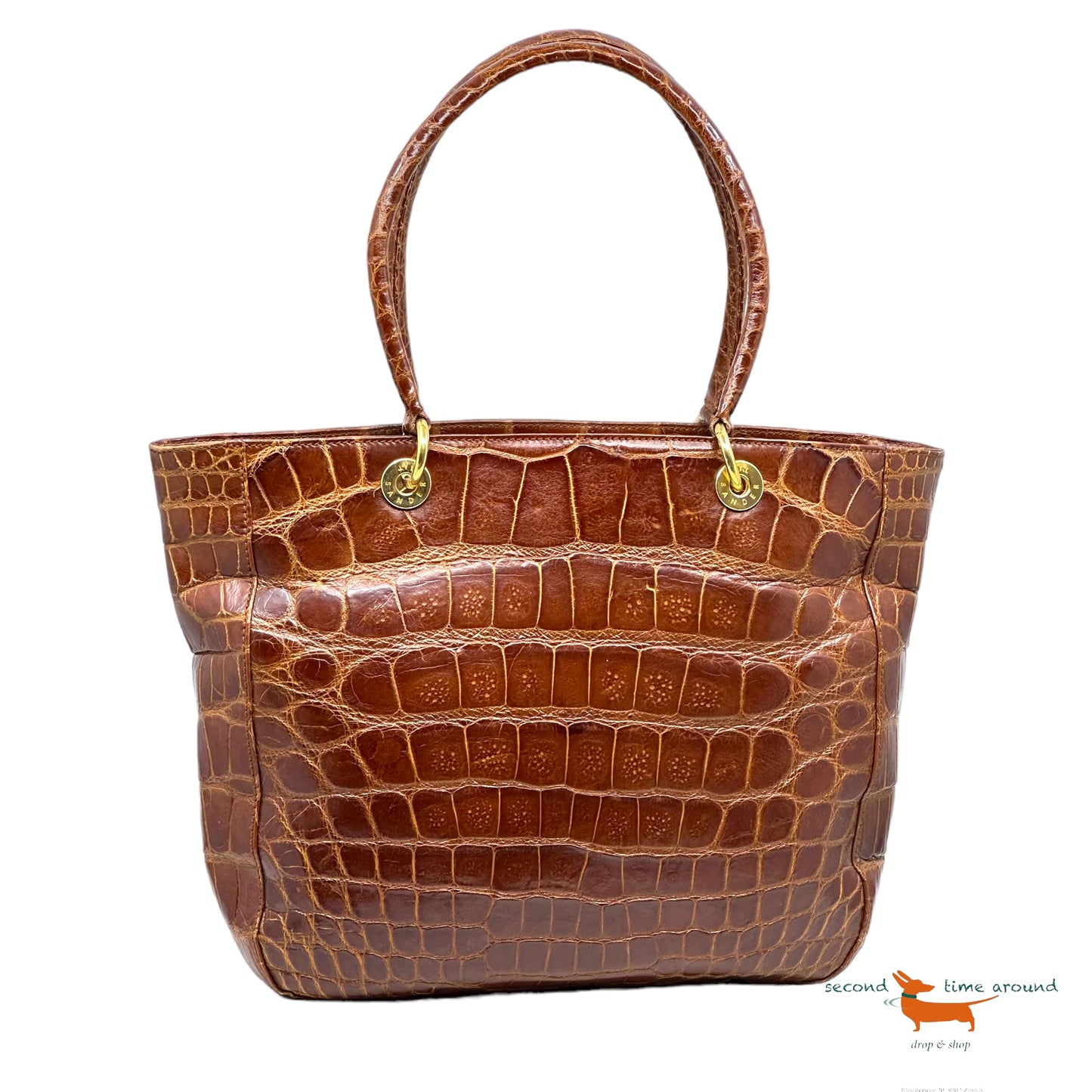 Jil Sander Croco Shopper Bag