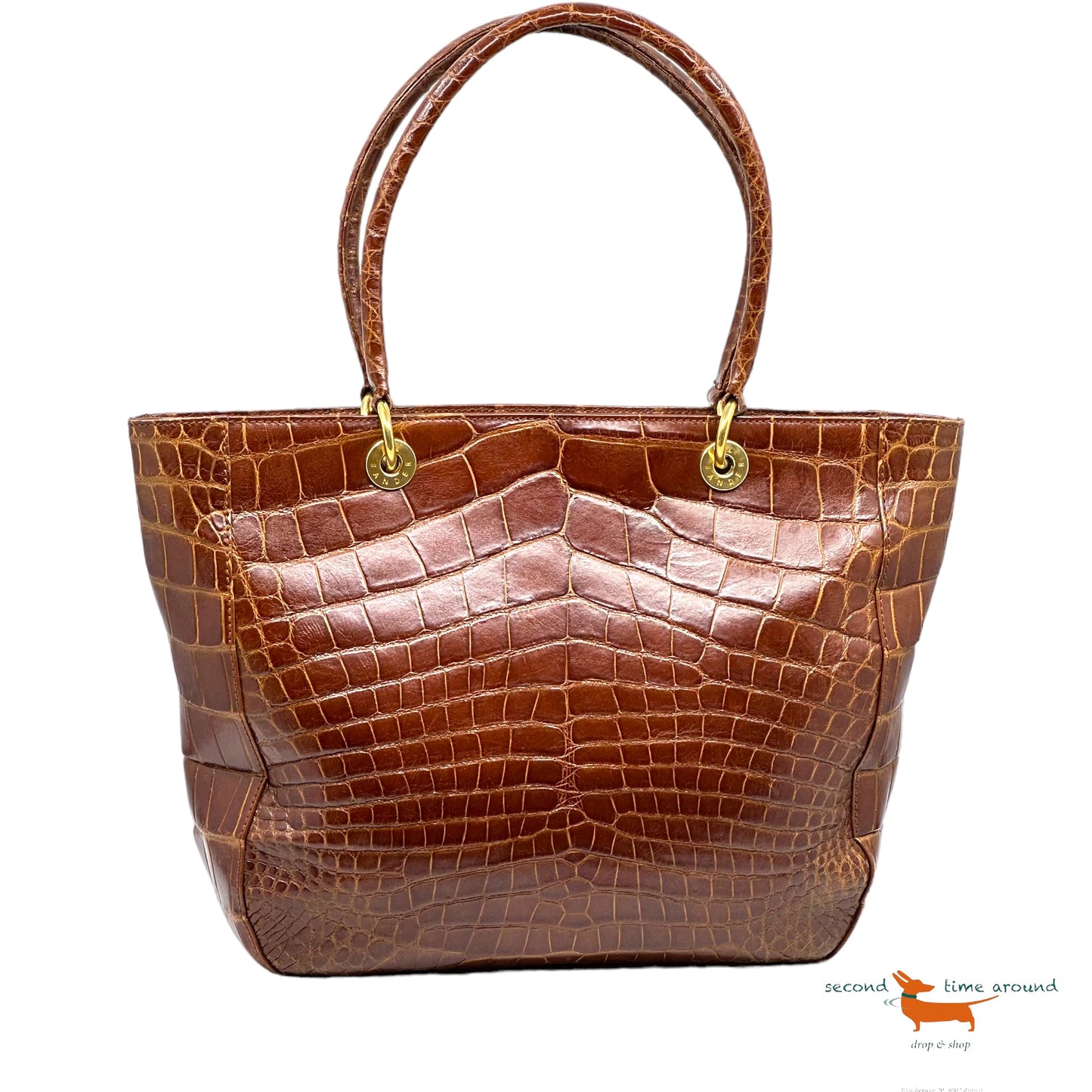 Jil Sander Croco Shopper Bag