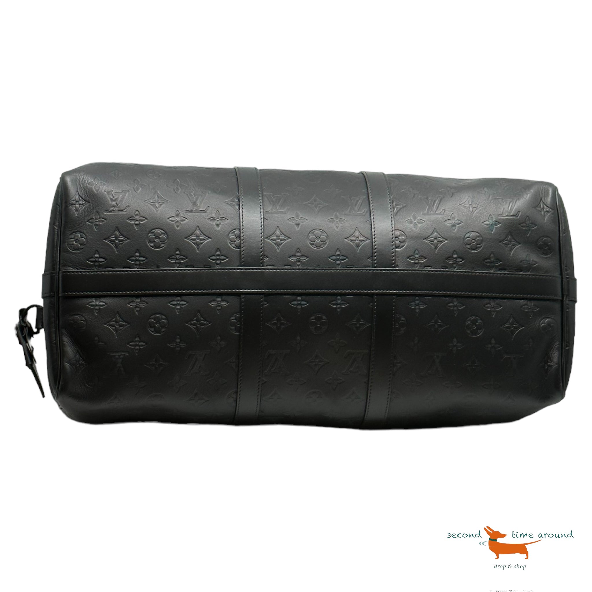 Louis Vuitton Monogram Shadow Keepall Bandouliere 50 Bag