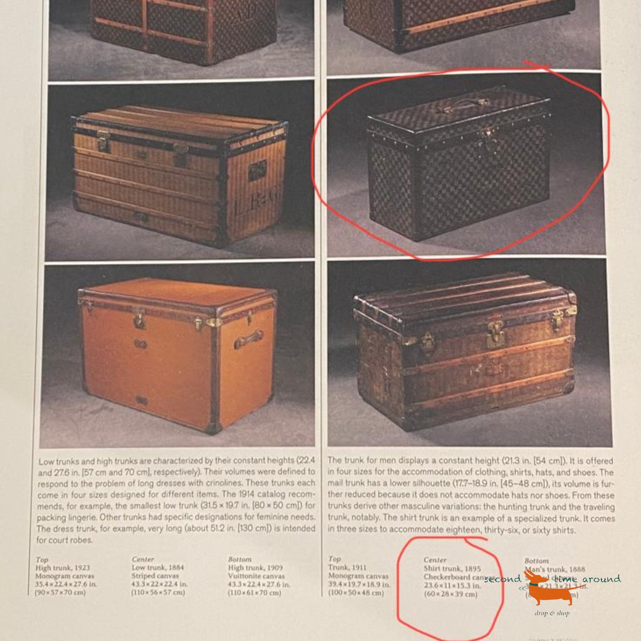 Louis Vuitton Man‘s Shirt Trunk from 1895