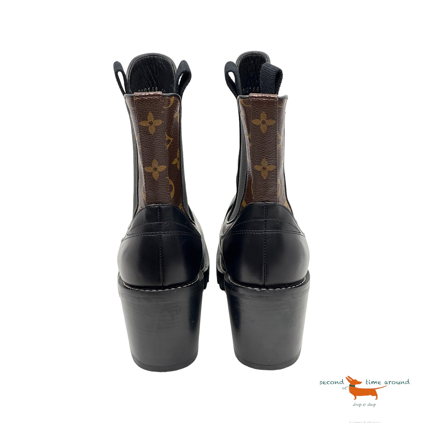 Louis Vuitton Black Square Toe Boot