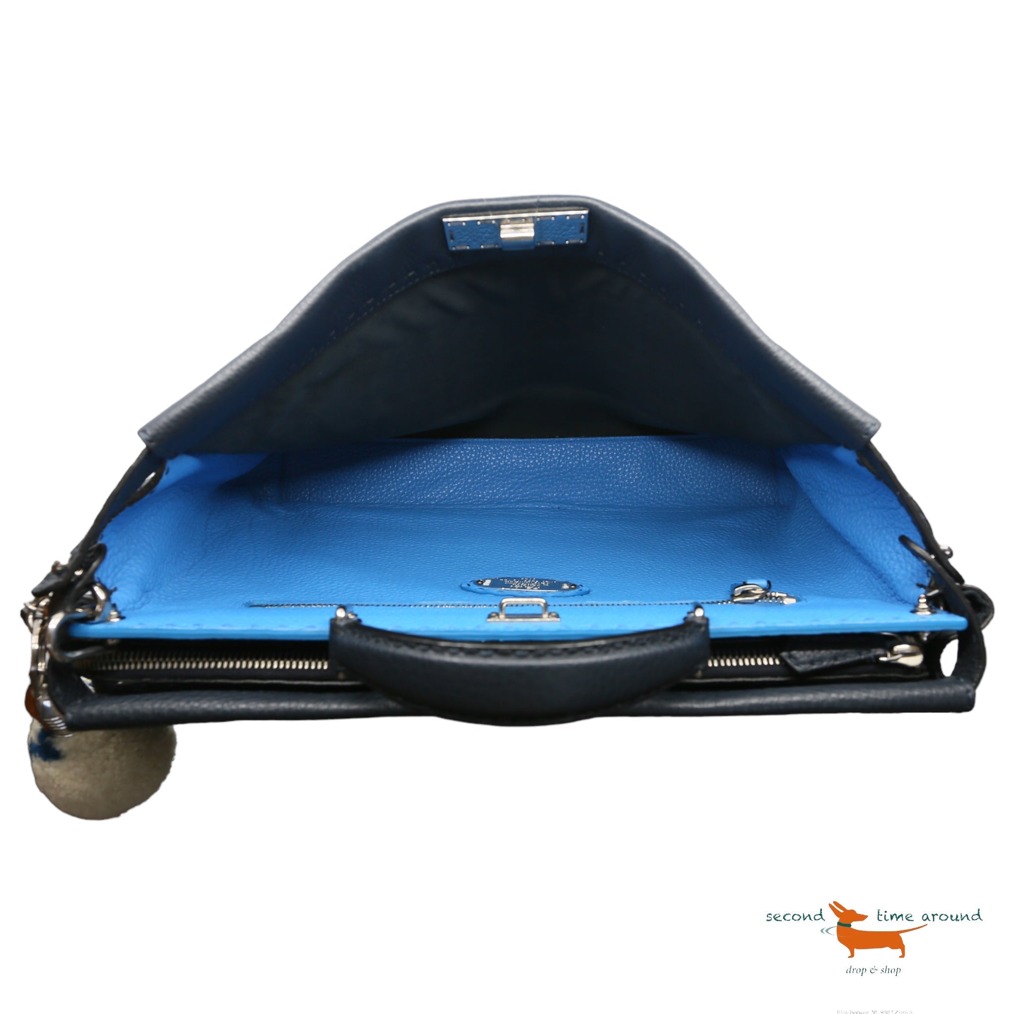 Fendi Nevy Large Peekaboo Selleria Bag