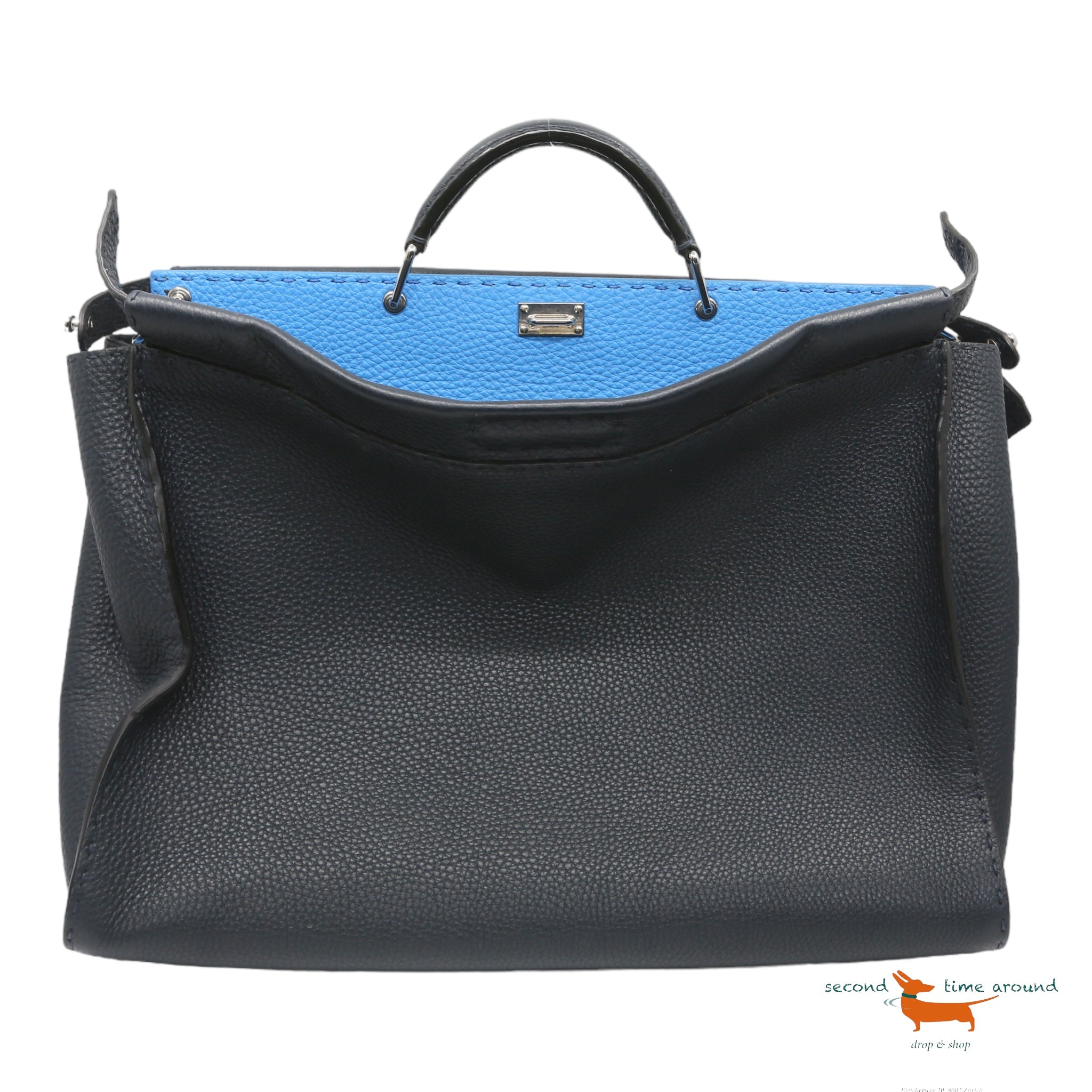Fendi Nevy Large Peekaboo Selleria Bag
