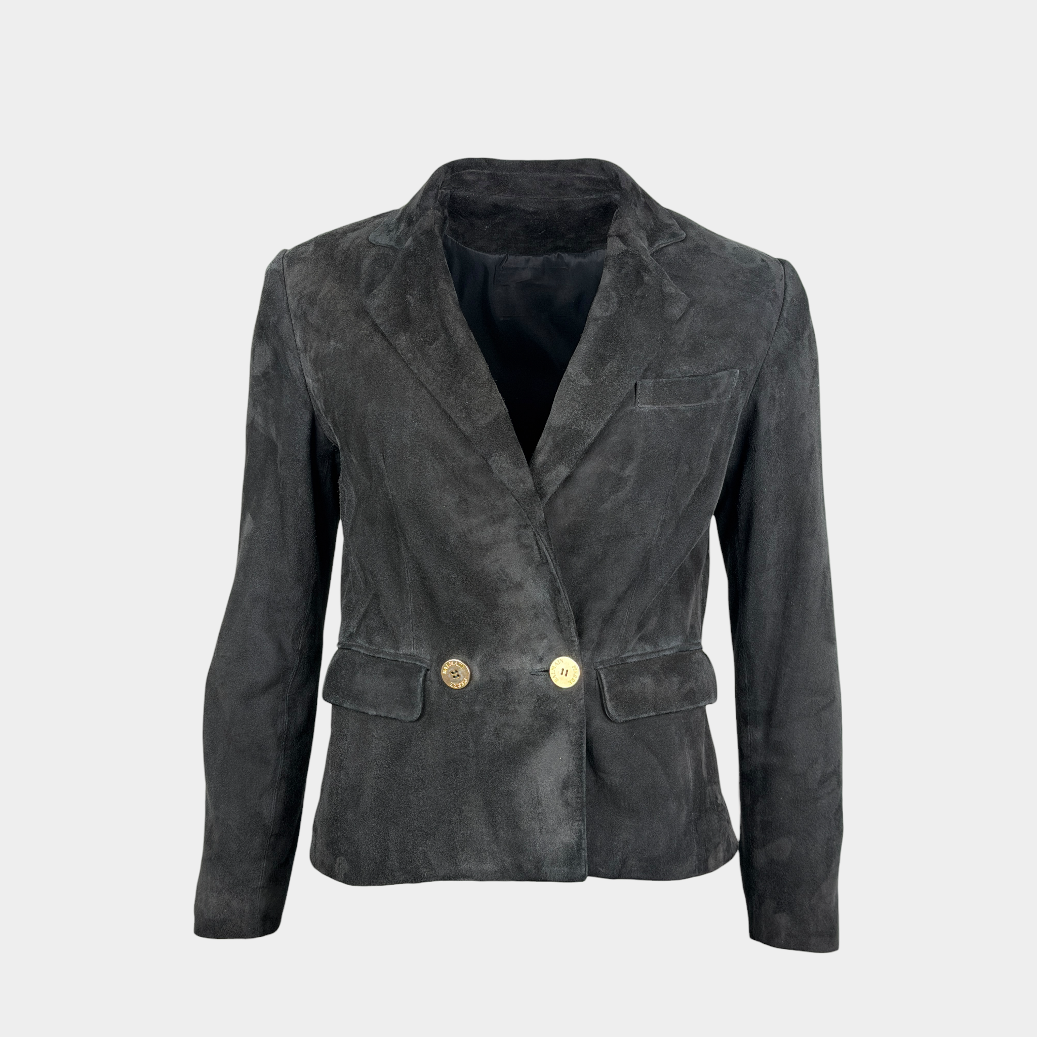 Balmain Suede Leather Jacket