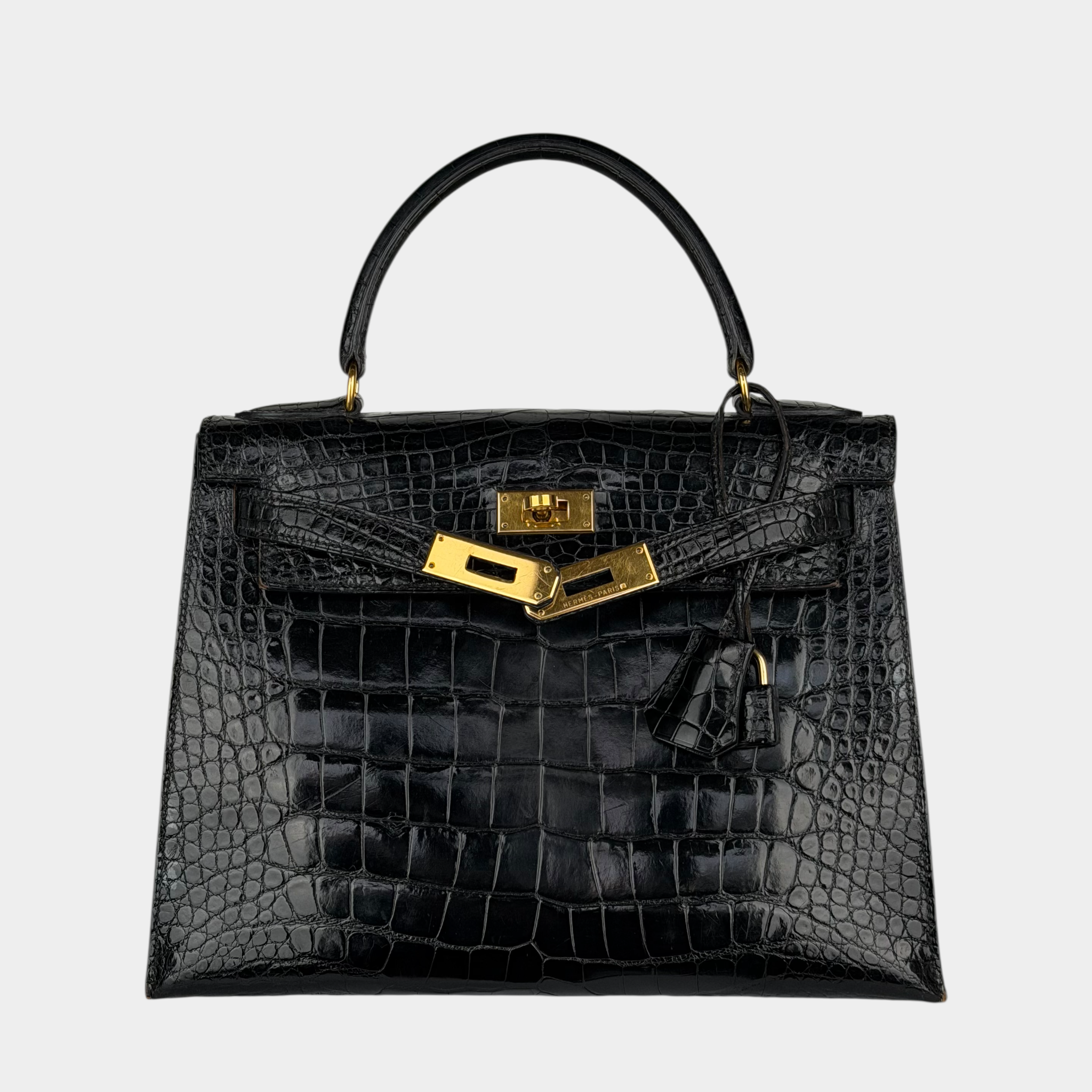 Hermes Kelly 28 Crocodile Bag
