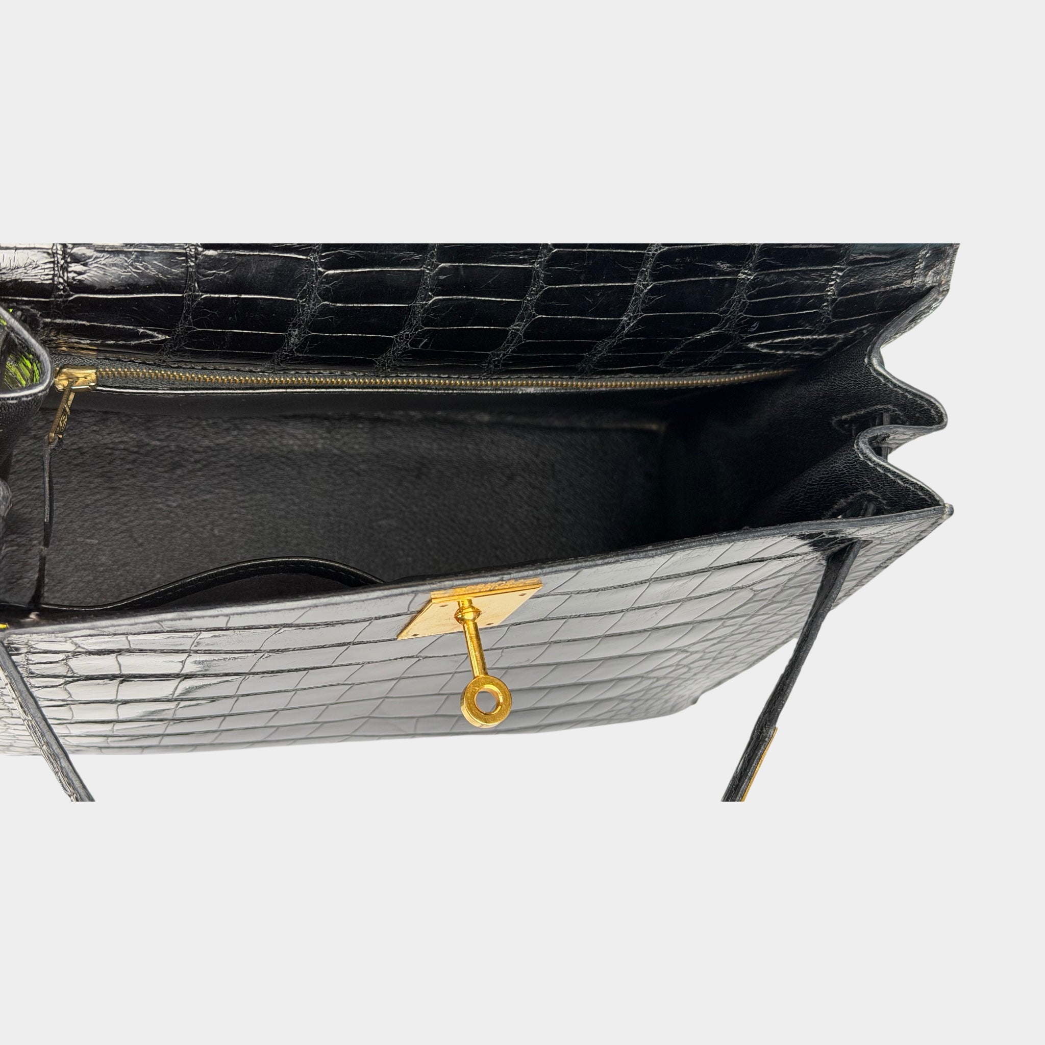 Hermes Kelly 28 Crocodile Bag