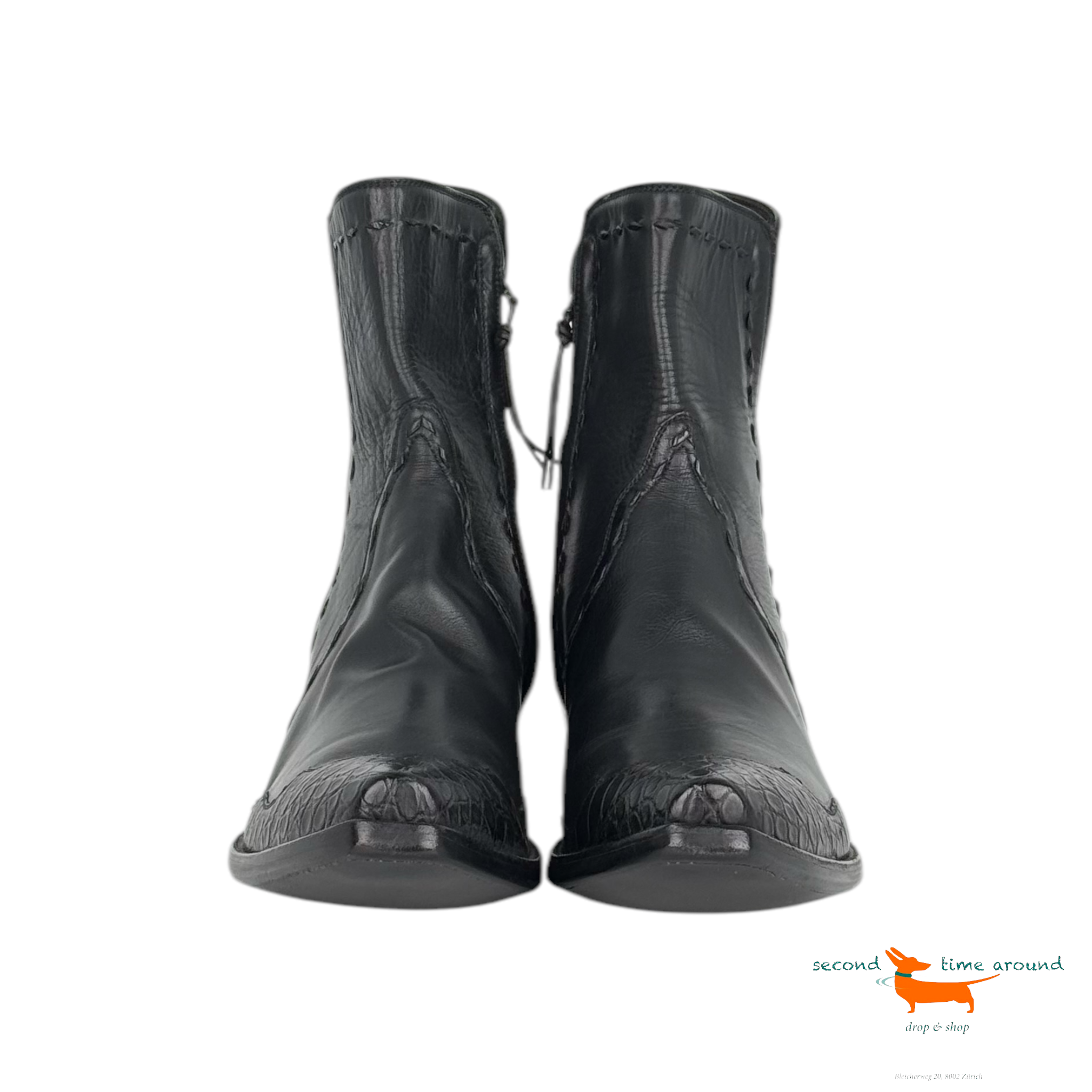 Stallion Calf Alligator Boots 1