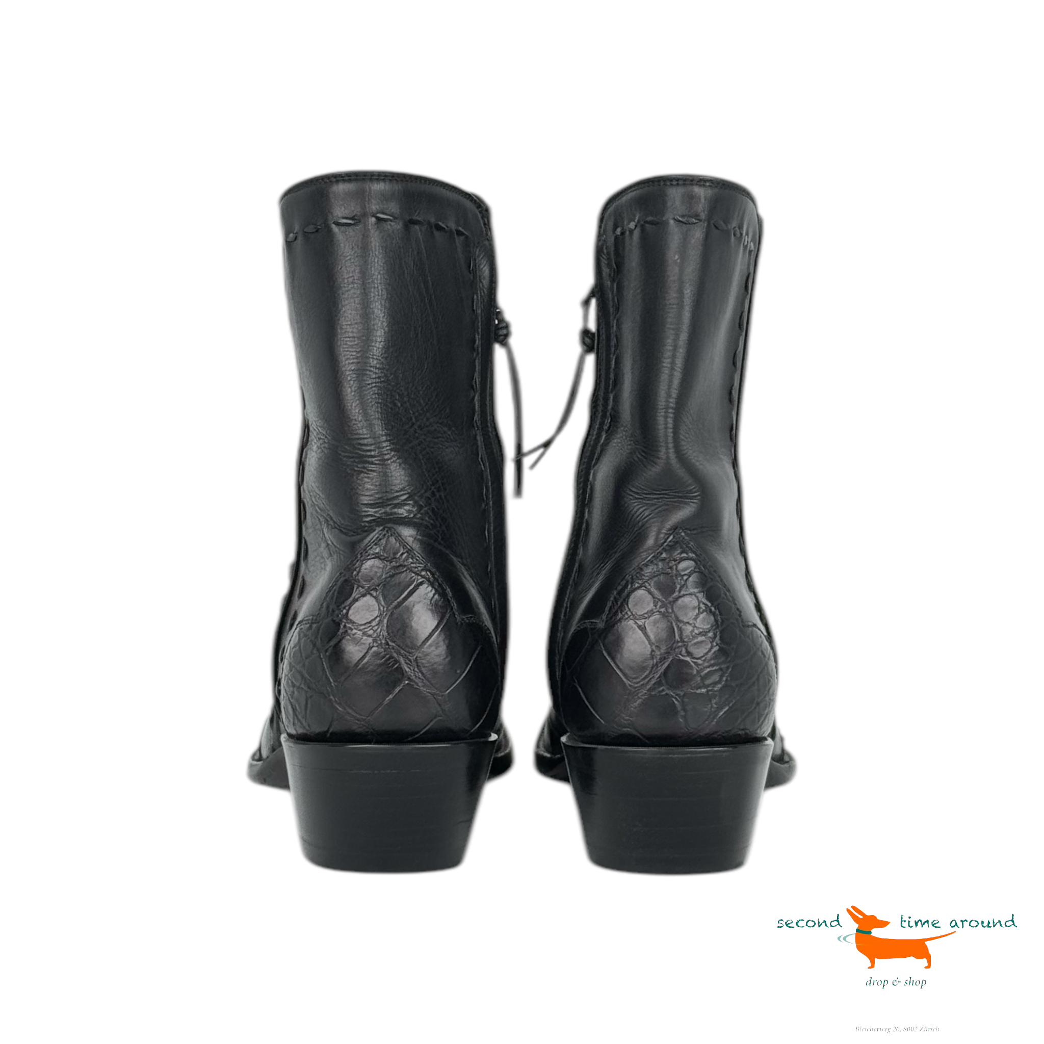 Stallion Calf Alligator Boots 1