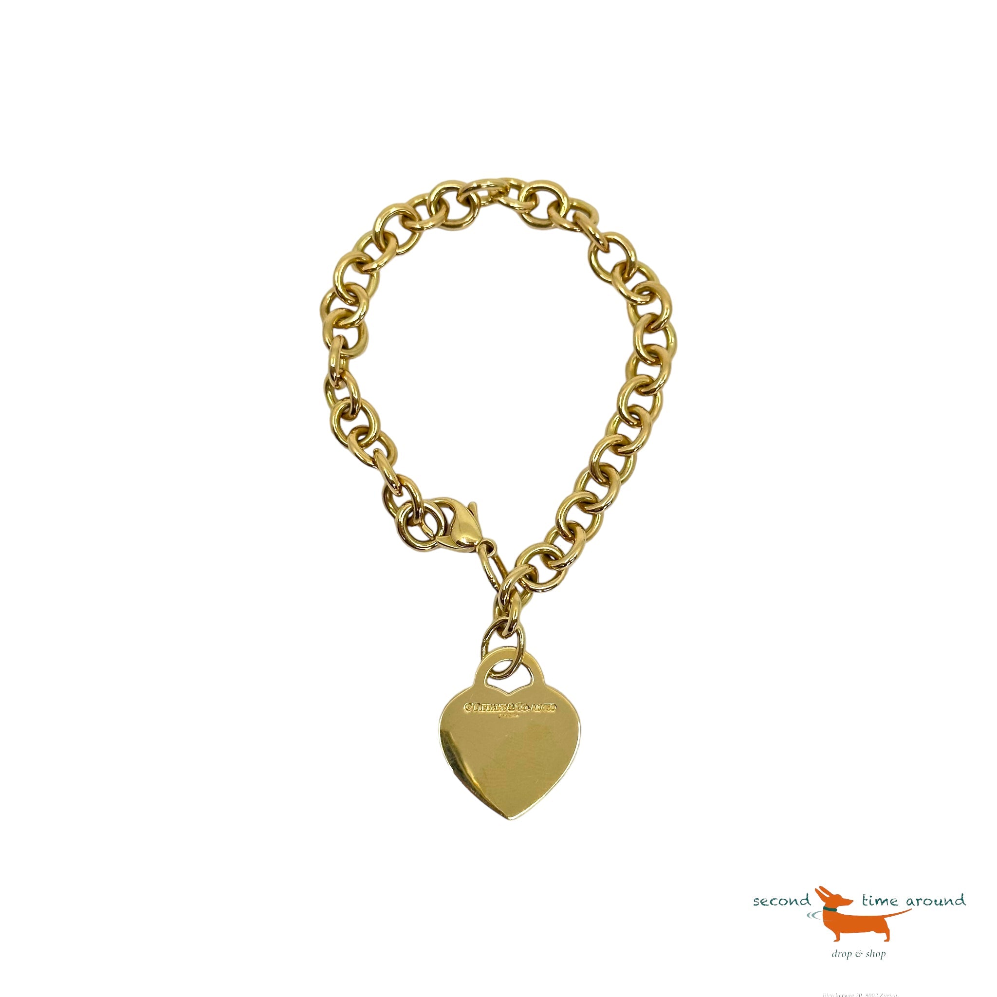 Tiffany Gold Heart Bracelet Return to Tiffany