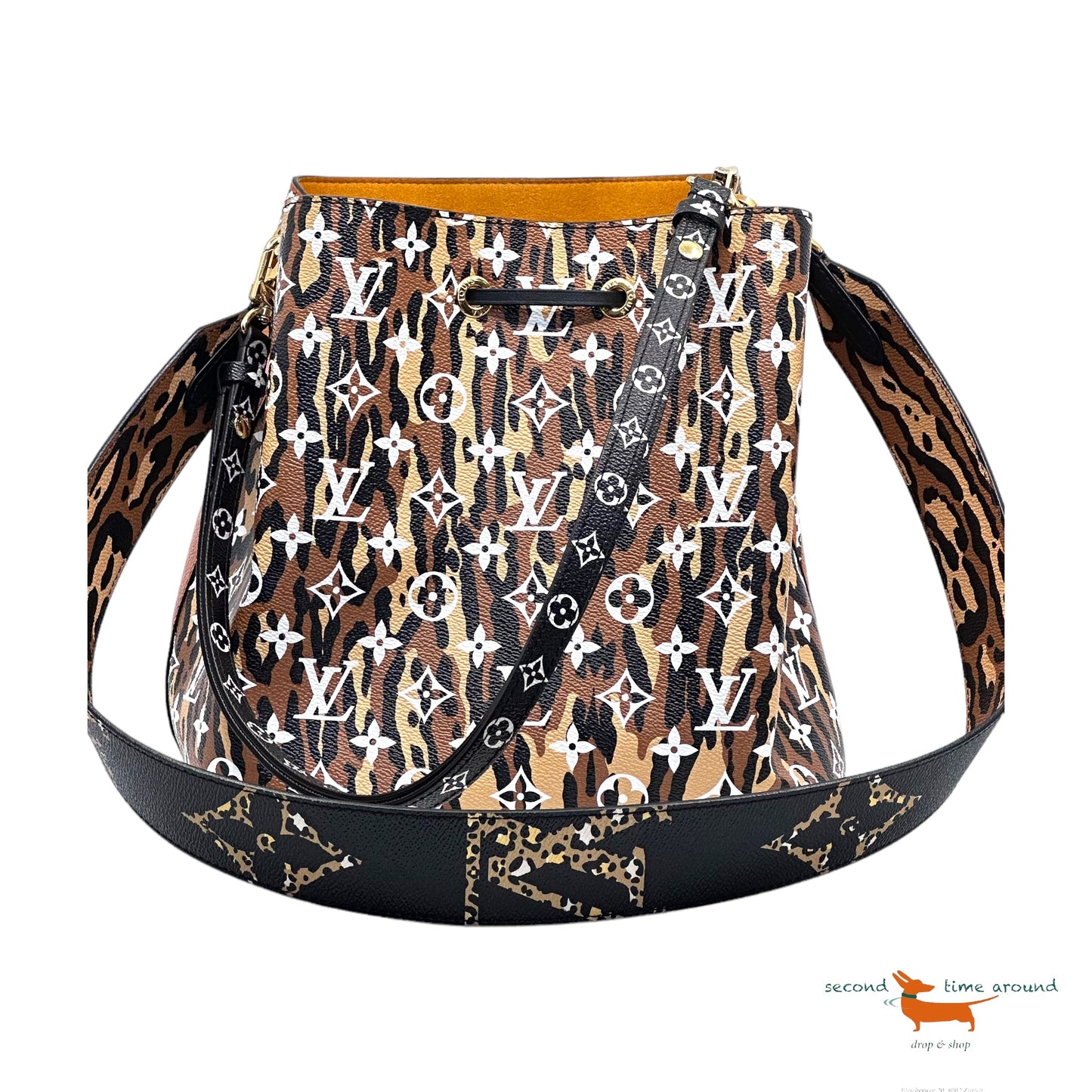 Louis Vuitton Monogram Giant Jungle NéoNoé Caramel Bag
