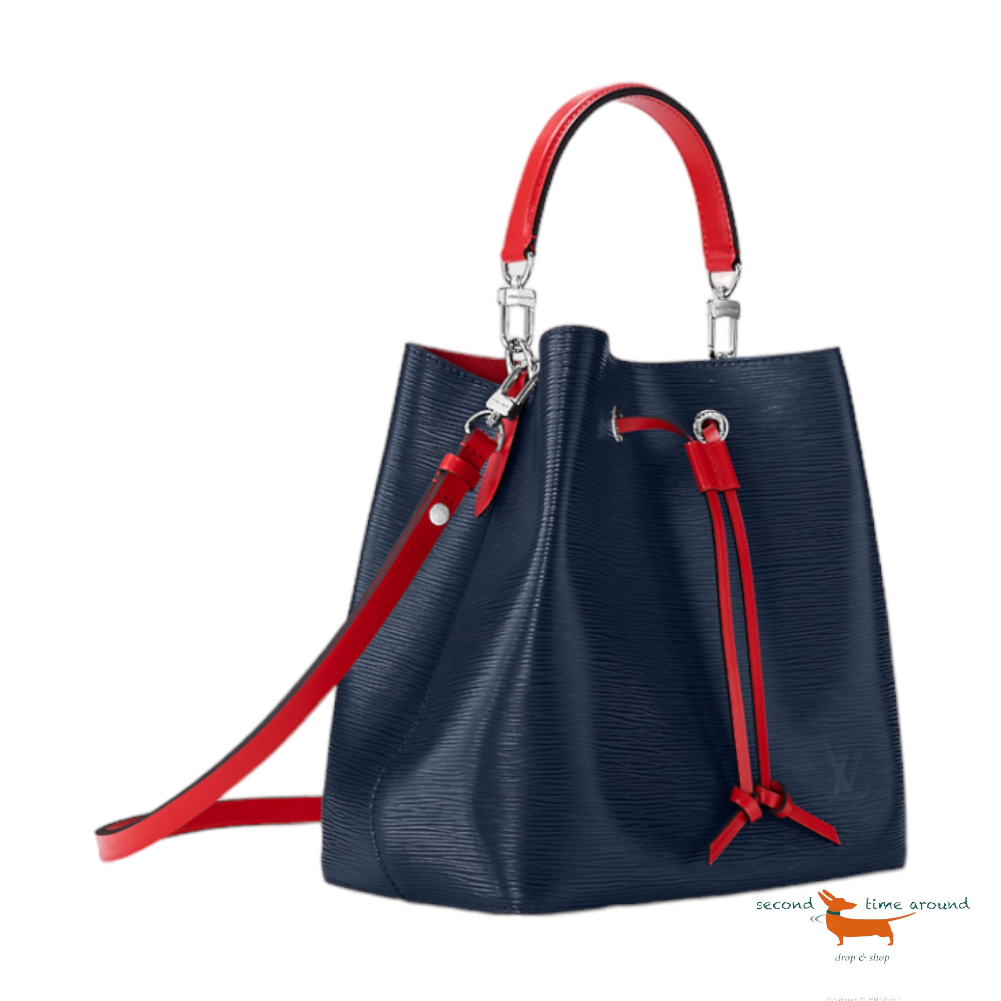 Louis Vuitton Epi Neonoe Indigo Coquelicot Bag