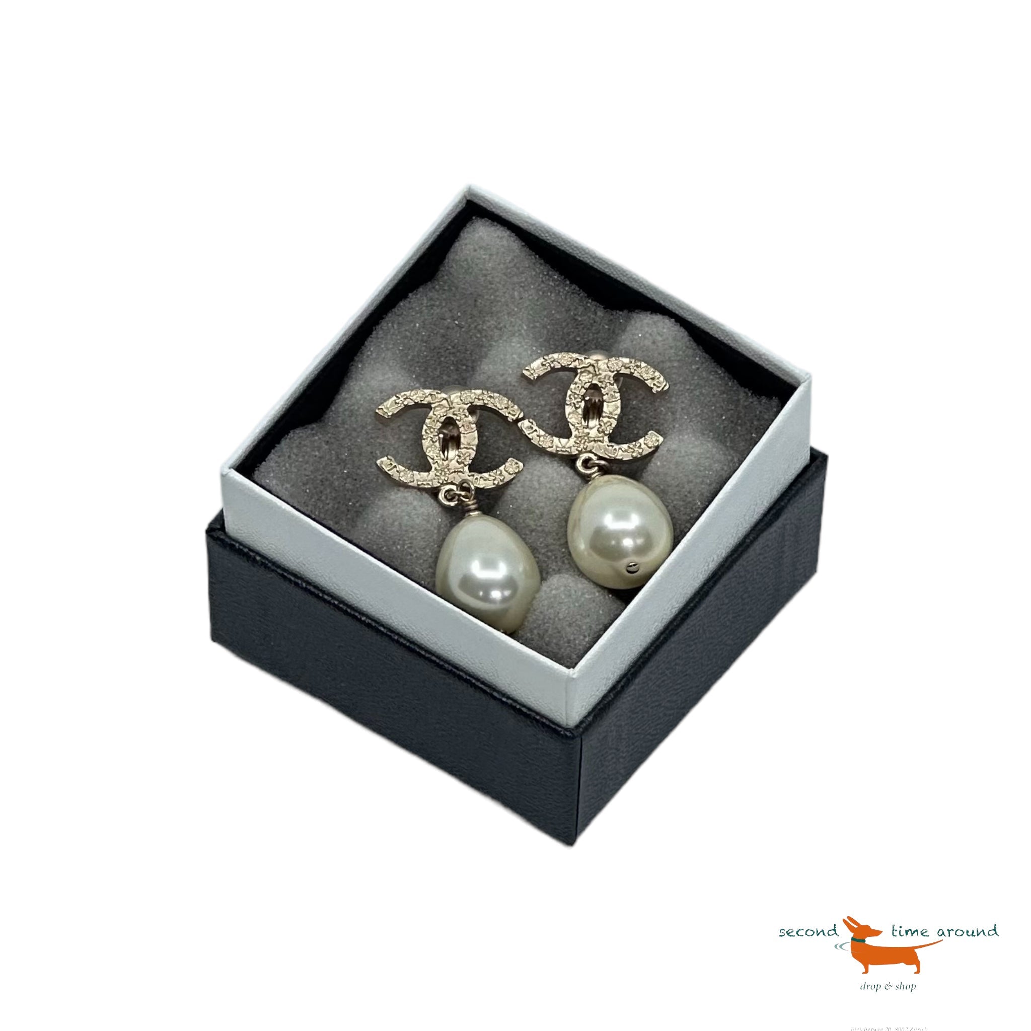 Chanel Pearl Earrings