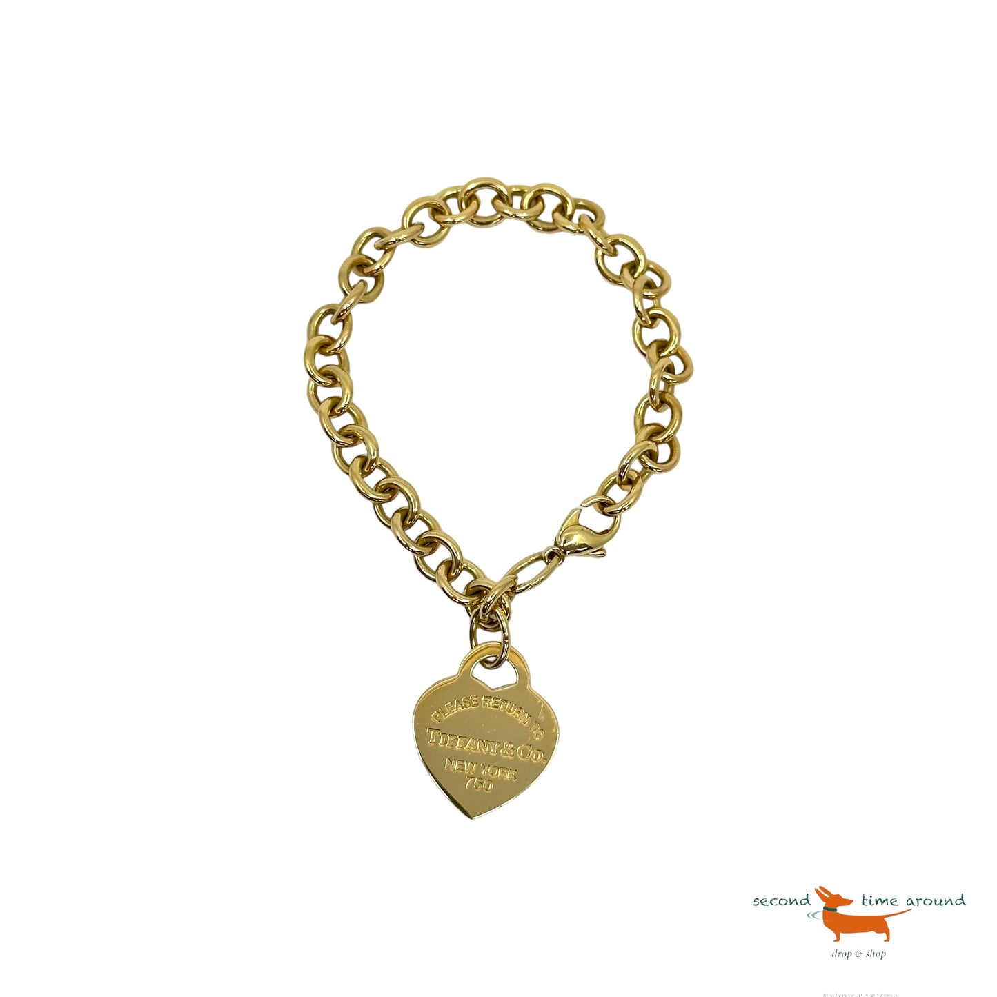 Tiffany Gold Heart Bracelet Return to Tiffany