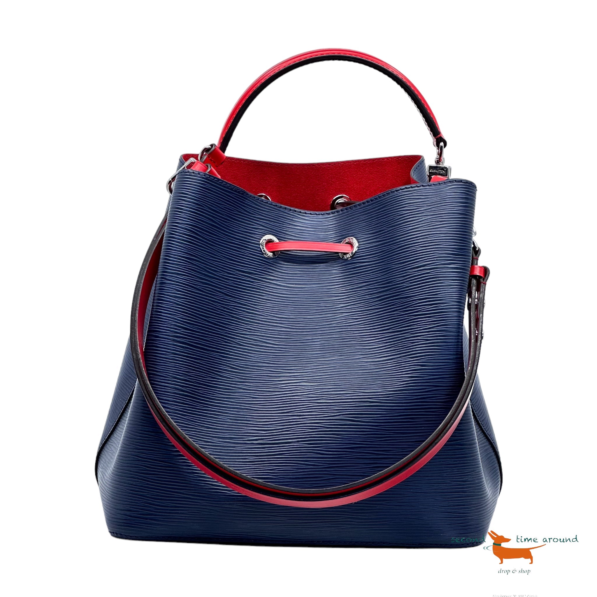 Louis Vuitton Epi Neonoe Indigo Coquelicot Bag