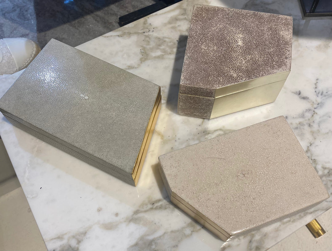 Shagreen Wooden Box by Alexander Lamont