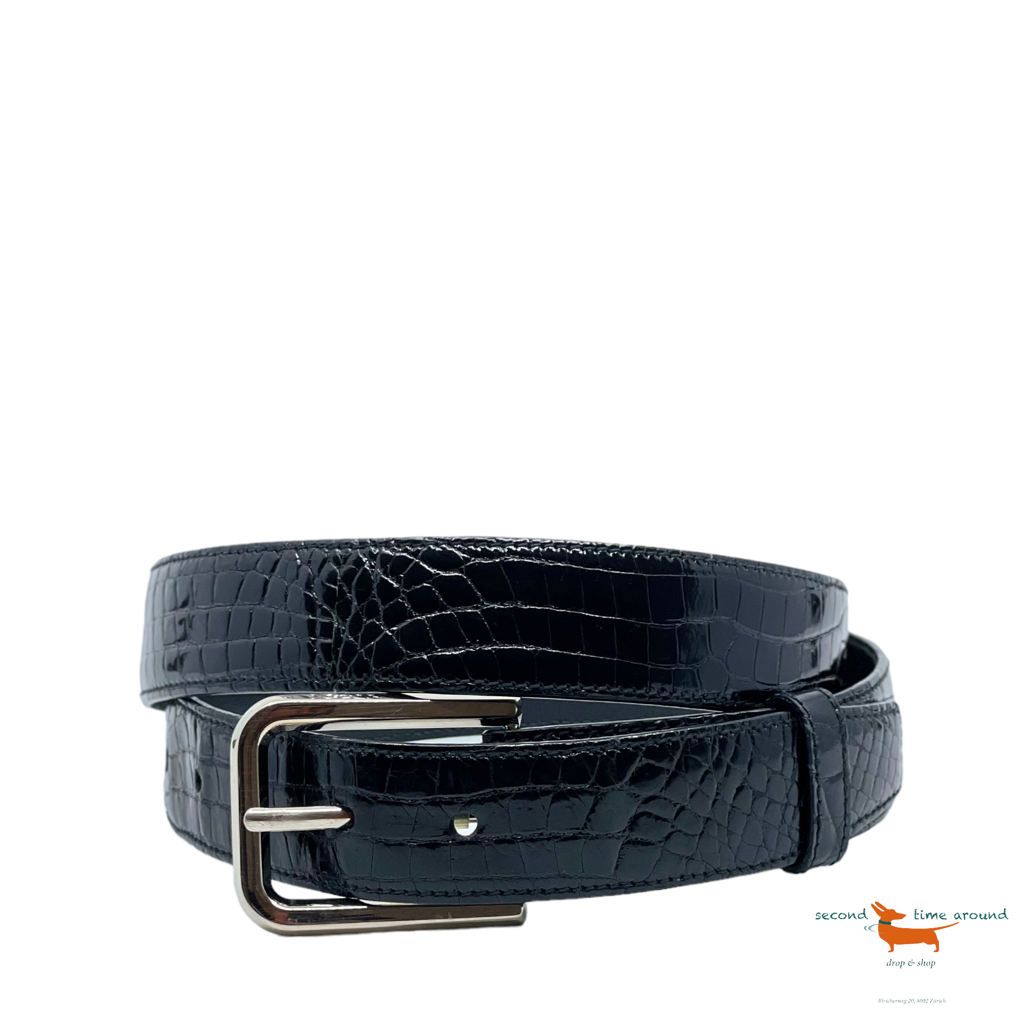 Prada Croko Belt
