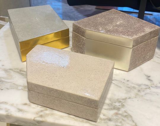 Shagreen Wooden Box by Alexander Lamont